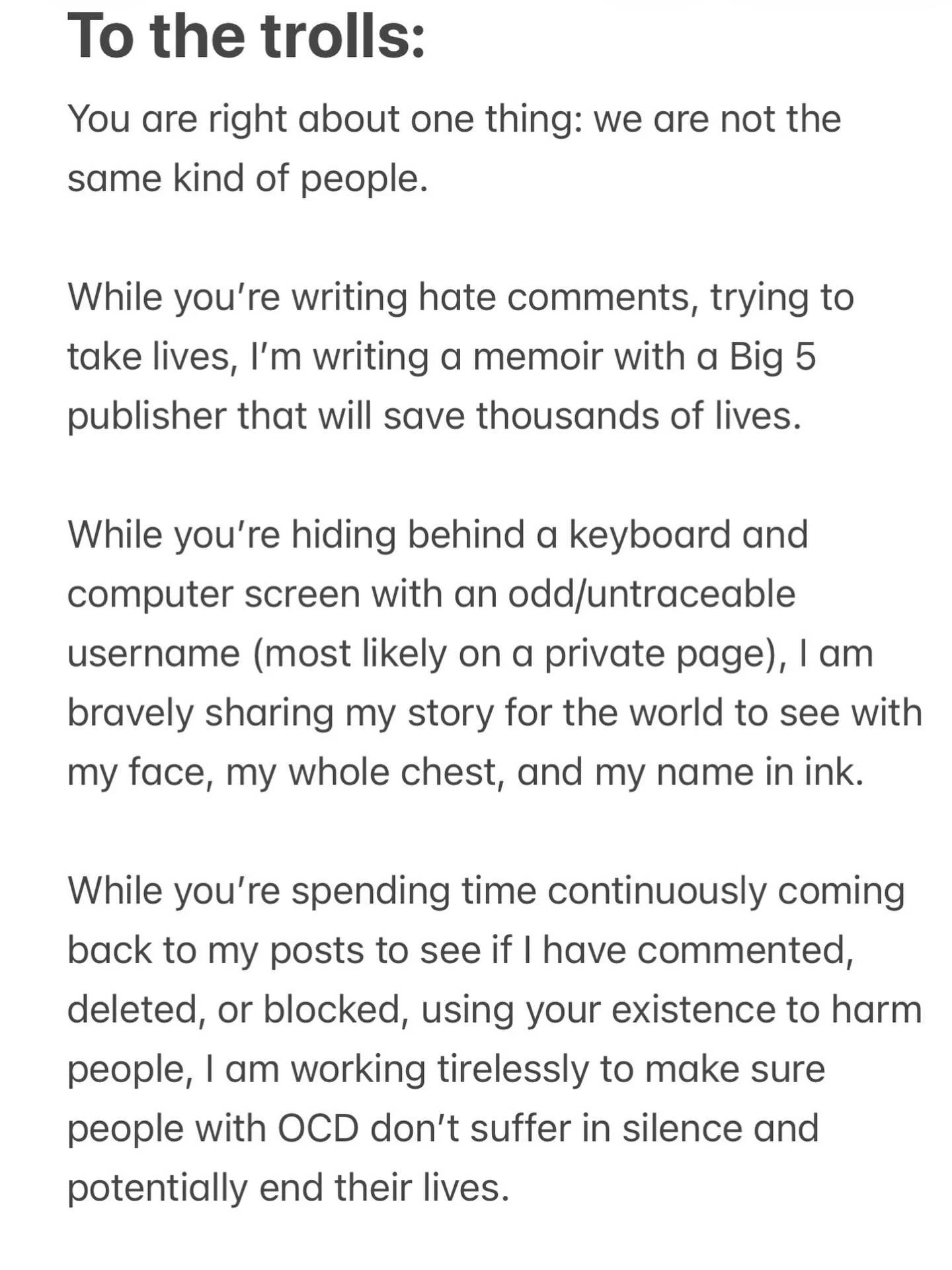 &ldquo;What kind of person are you?&rdquo; says user xylanzio90007 continuously trolling
.
You can use your voice to spread hate and harm people or you can use it to save lives. It takes the same amount of time to do either. I choose the latter and I
