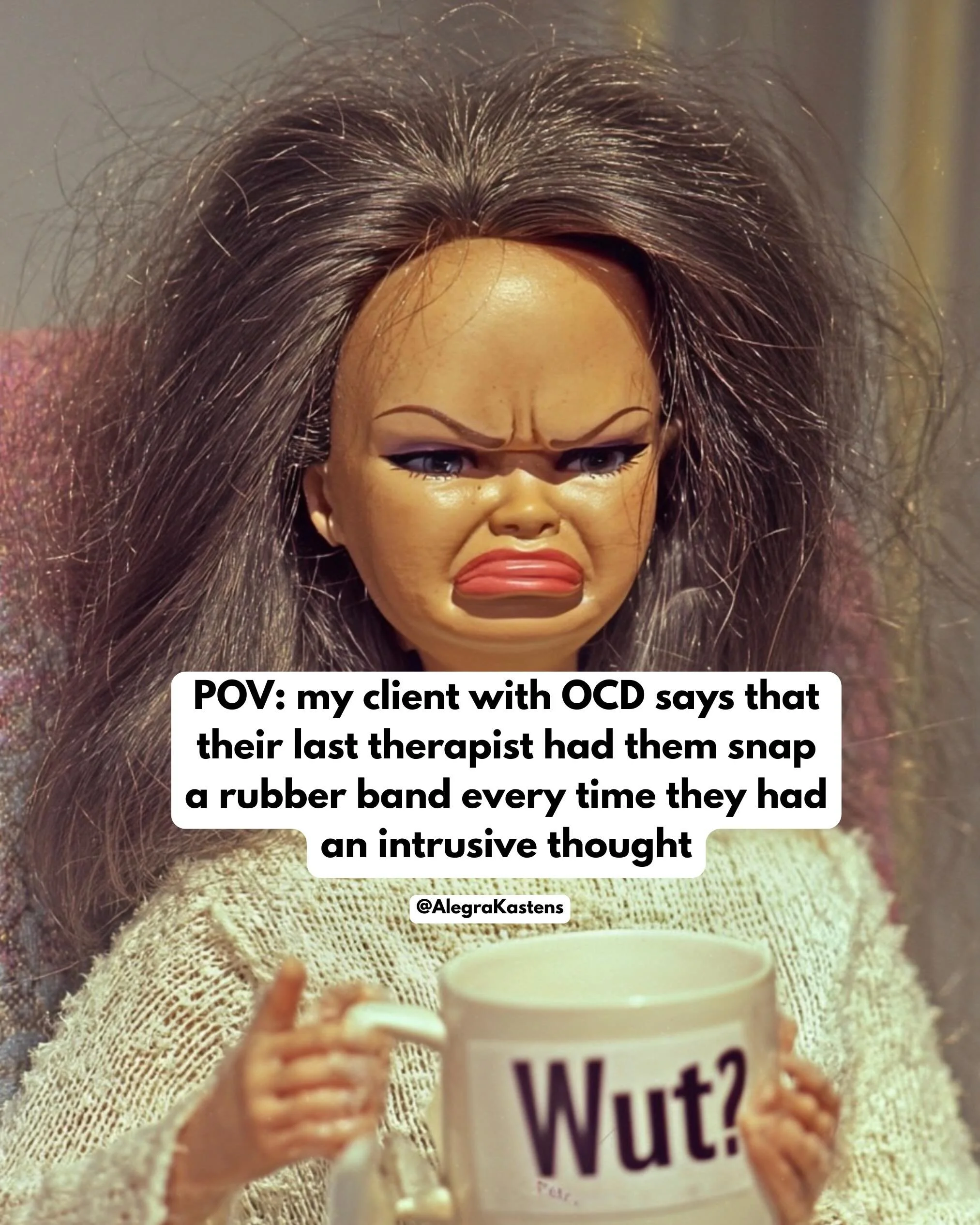 OCD requires specialized treatment 📣
.
Oftentimes, well-meaning clinicians who don&rsquo;t truly understand OCD and effective treatment can make their clients&rsquo; OCD symptoms worse by:
- Encouraging them to practice thought-stopping (re: their i