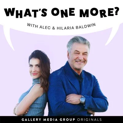 "What's One More?” podcast cover featuring male and female hosts, text: Gallery Media Group Originals.