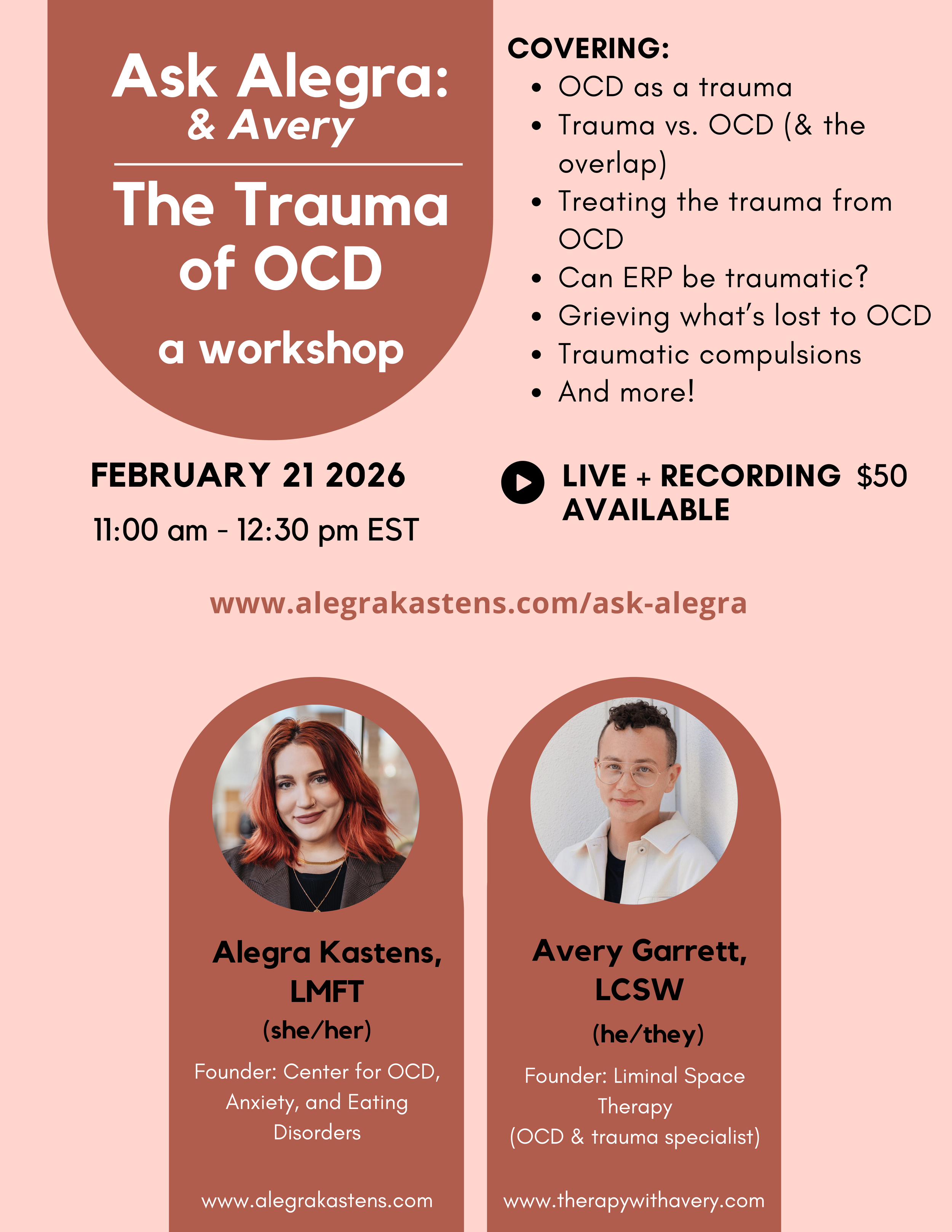 Ask Alegra & Avery: The Trauma of OCD