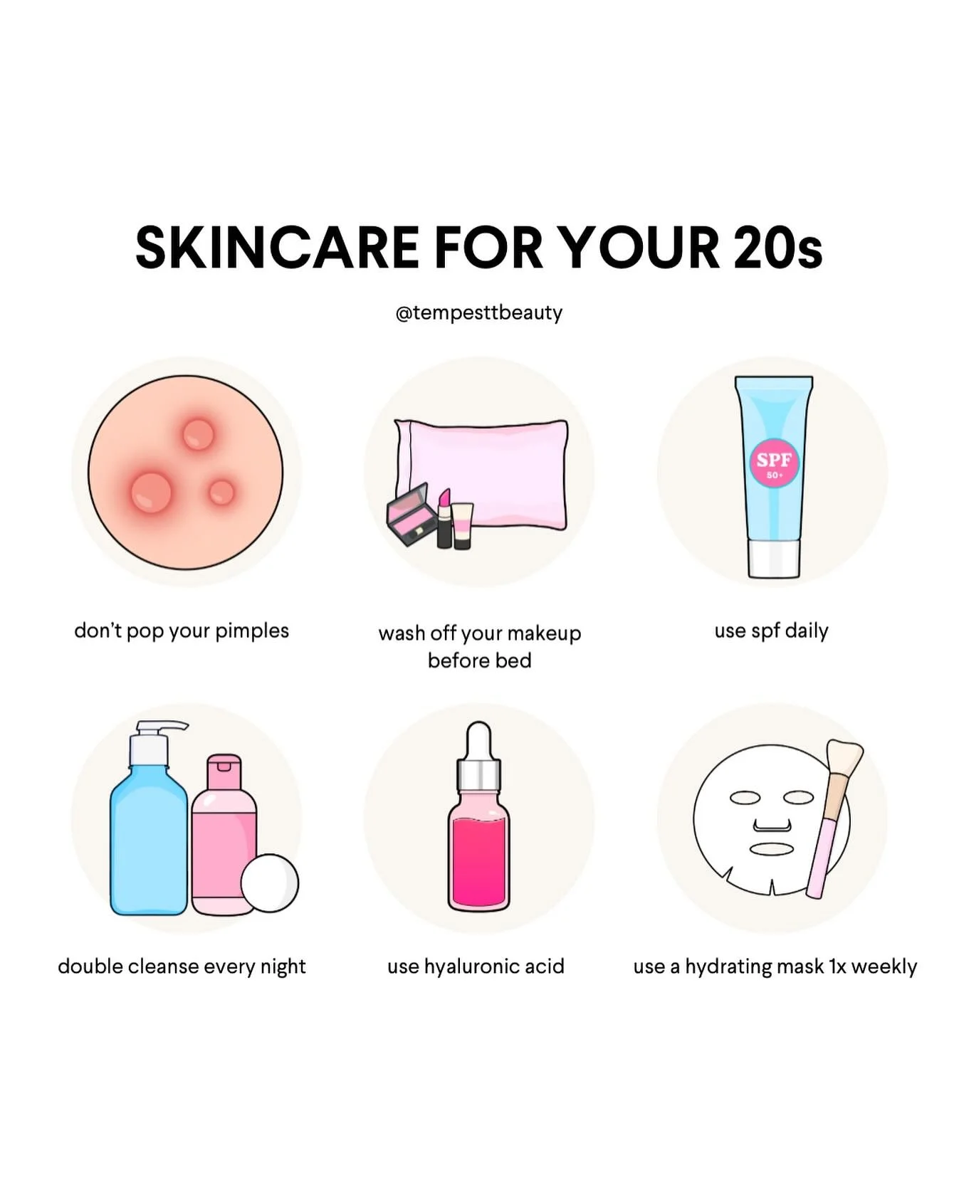 🌿 Skincare in your 20s sets the foundation for lifelong healthy, radiant skin.

Your routine doesn&rsquo;t need to be complicated it just needs to be consistent. Here&rsquo;s where to start:
1️⃣ Don&rsquo;t pop your pimples this can cause scarring a