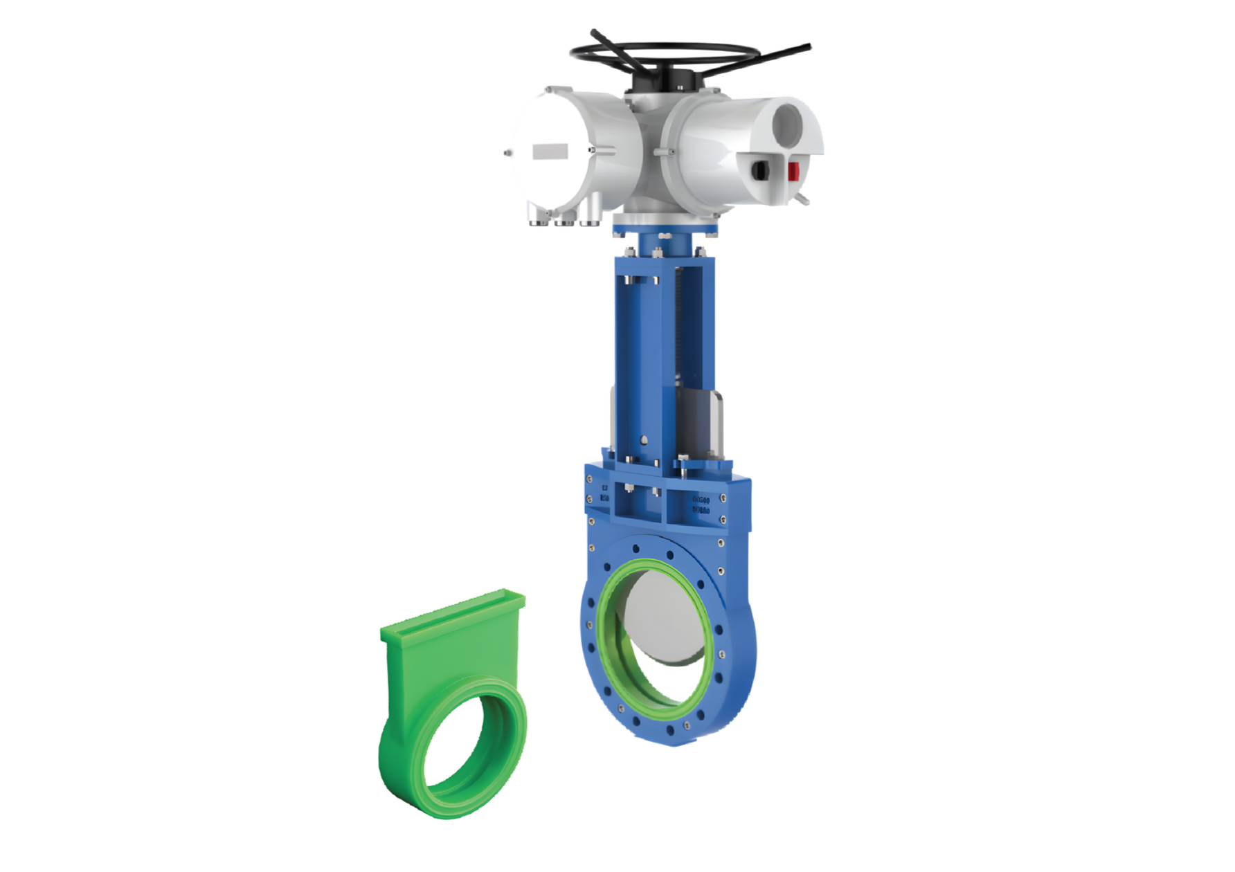 SKPU Polyurethane Lined Knife gate Valves