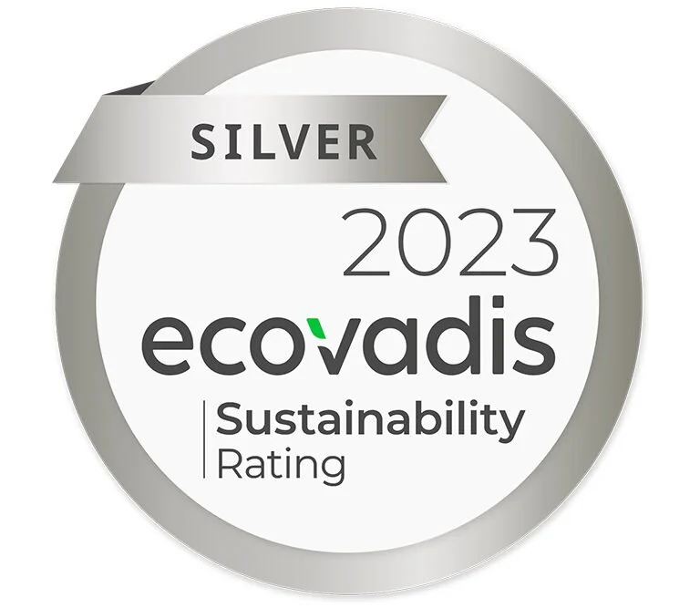 Silver ecoVadis 2023 sustainability rating badge