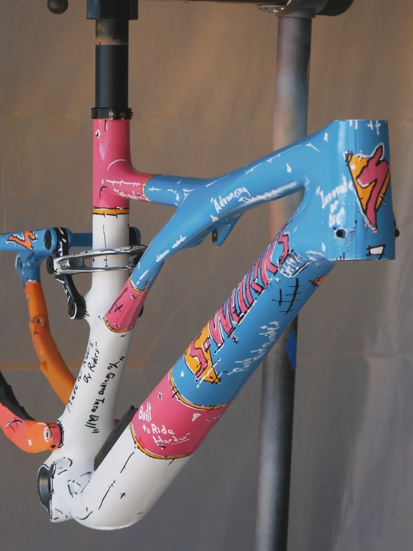 Custom 90s Pop-Art MTB Frame