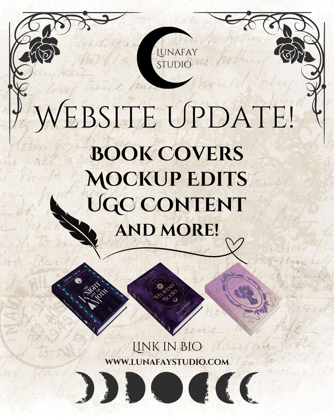 Tell me! which new service are you most excited to check out?

My Website Just Got a Major Glow-Up! ✨

I&rsquo;ve added so many new things I&rsquo;m excited to finally share, including mockup edits, bookish UGC content, and custom book edges!

You&rs