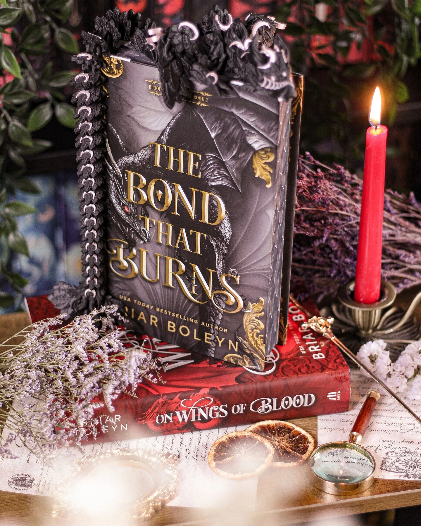 ⋆˖⁺‧☽ MTMC Tour ☾‧⁺˖⋆

Welcome to my stop on the Bookstagram &amp; Creative Tour for The Bond That Burns by @briarboleynauthor, hosted by @mtmctours 🐉🩸

At Bloodwing Academy, blood is currency, but a dragon&rsquo;s legacy is priceless&hellip; and j