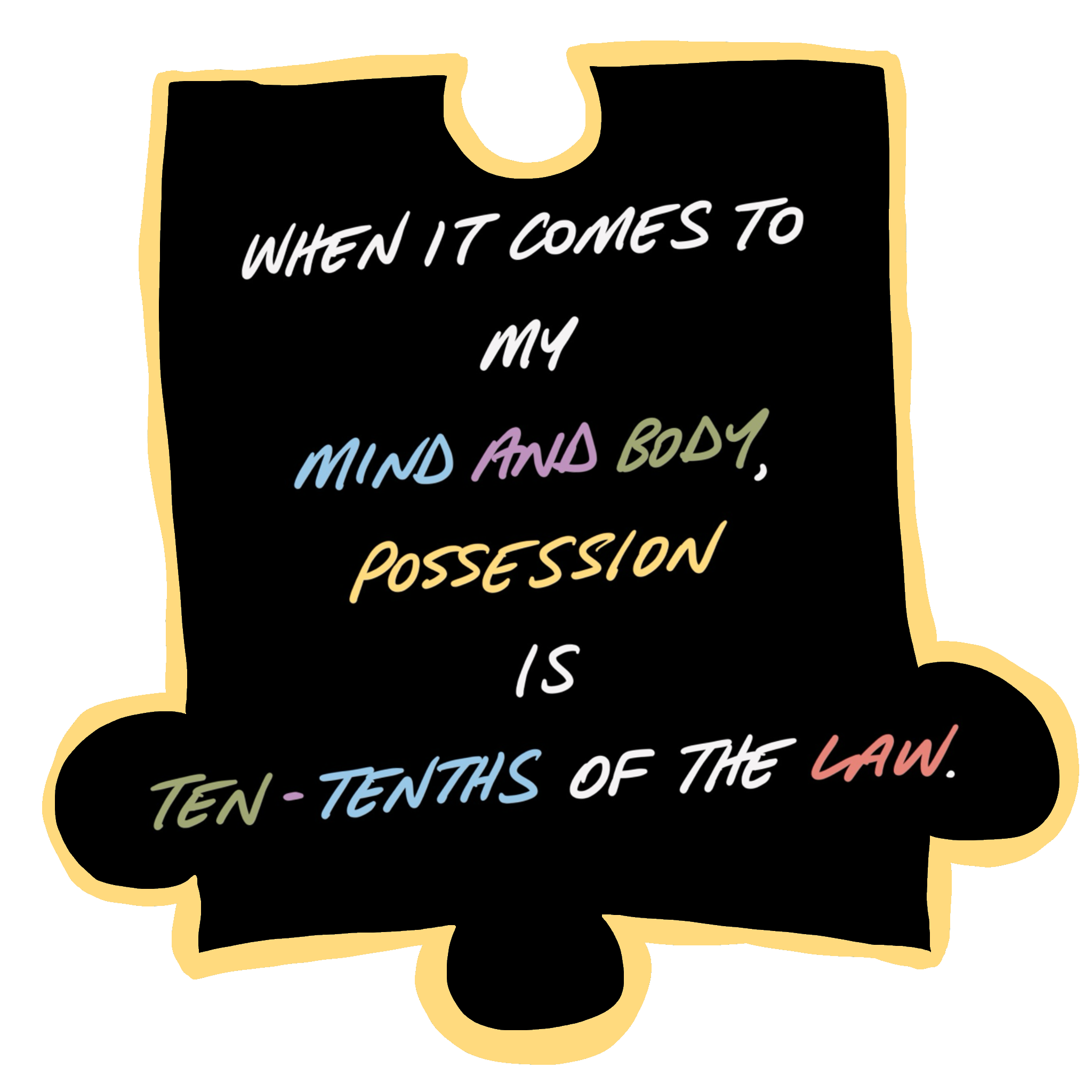 Matter Matters Volume 39 - When It Comes To My Mind And Body, Possession is Ten-Tenths Of The Law