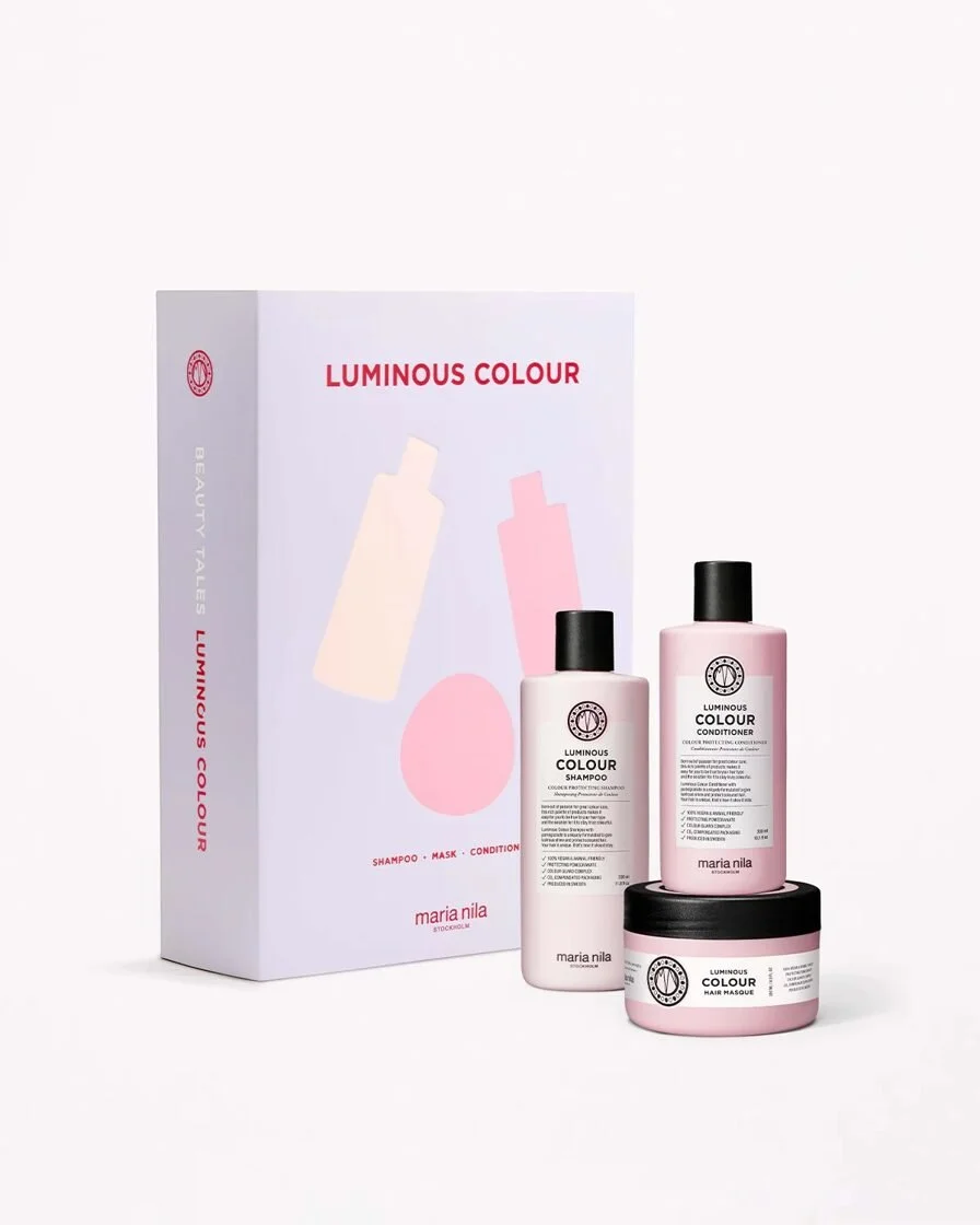 MARIA NILA Dažytų plaukų spalvą apsaugoti skirtas rinkinys – Luminous Colour Beauty Box