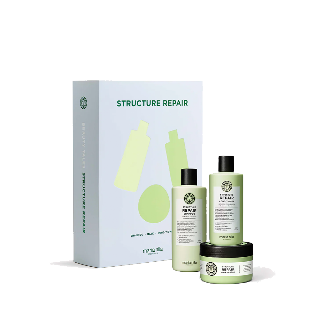 MARIA NILA Pažeistiems plaukams skirtas rinkinys – Structure Repair Beauty Box