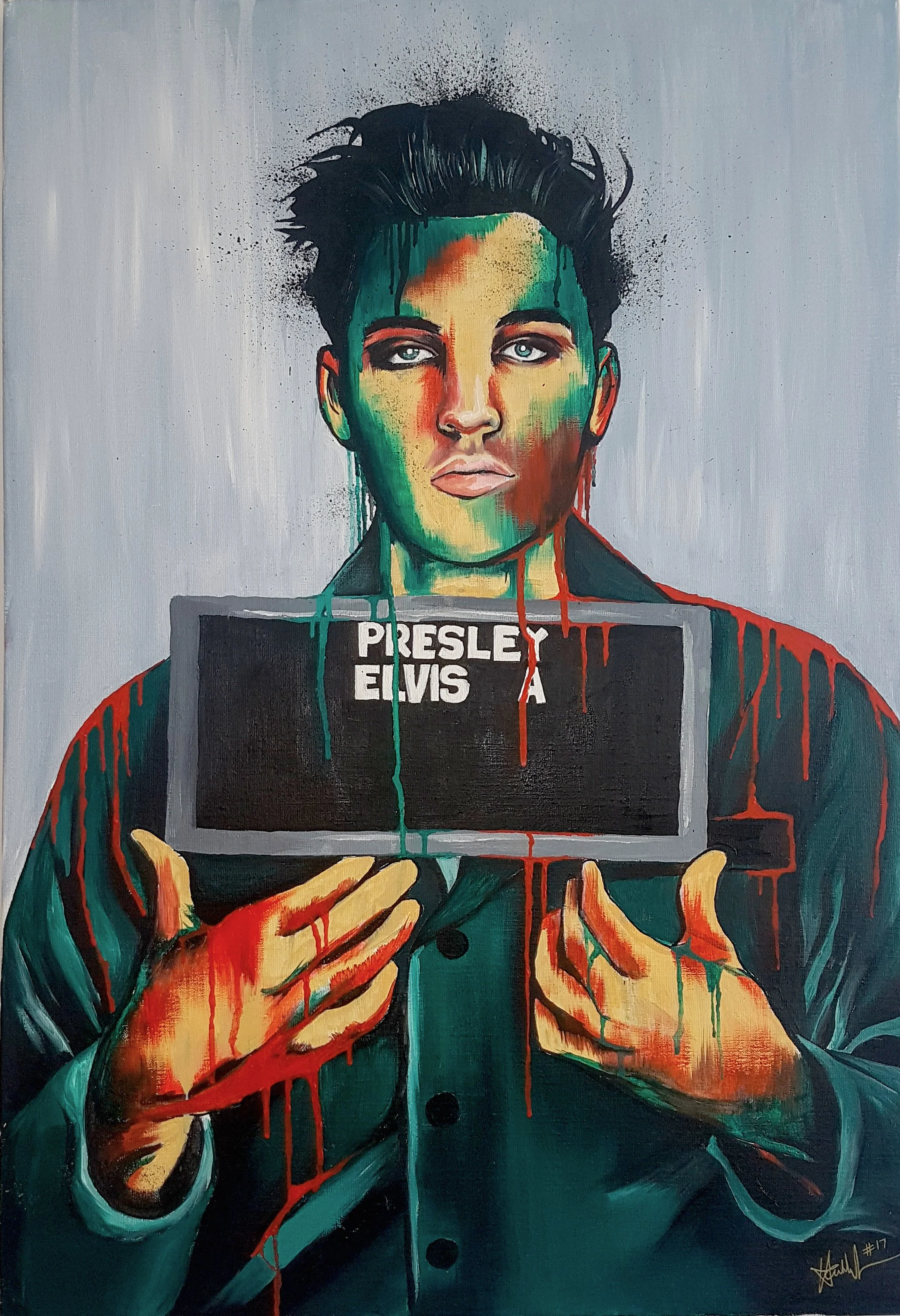 "Presley, Elvis A" / Oil on Canvas