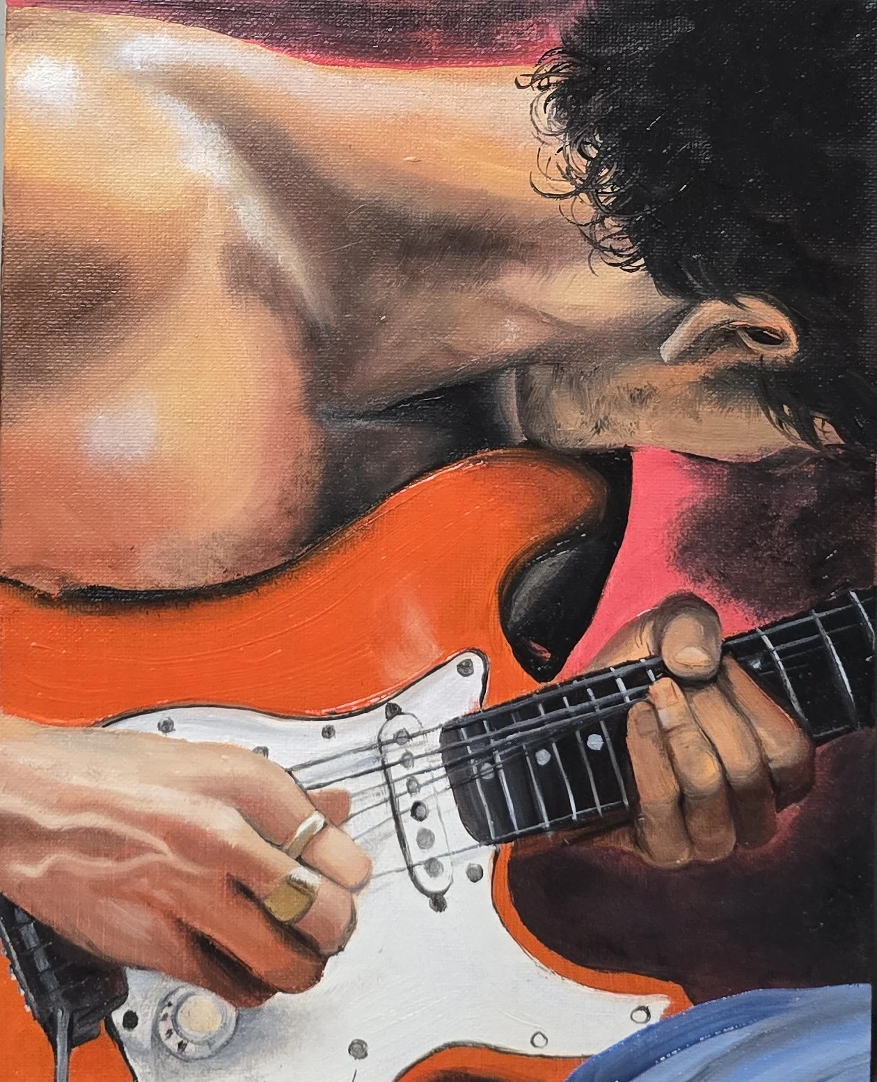 "Bend" / Oil on Canvas Board