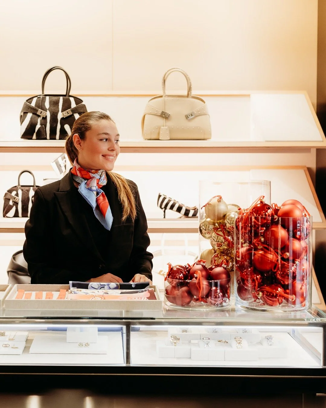 Isn&rsquo;t this one of the most beautiful and creative baubles you&rsquo;ve seen this Christmas?

Ferragamo invited guests to choose their favourite silk - created from recycled materials from the brand&rsquo;s production - to transform it into a fe