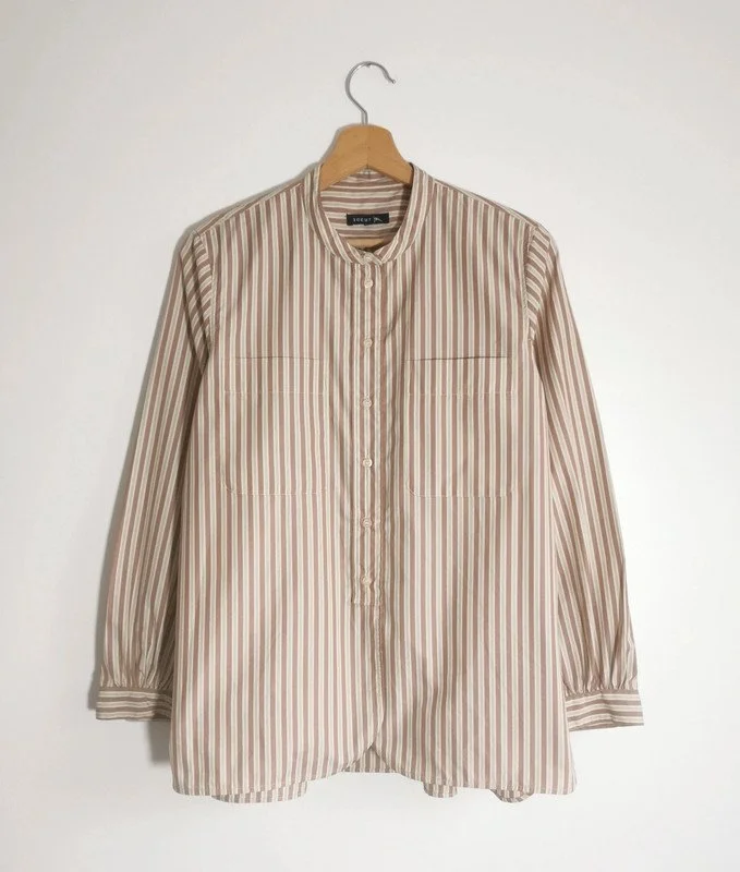 Chemise - Rayée beige - TS - 100€