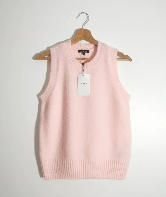 Pull sans manche - Rose clair - TS - 100€