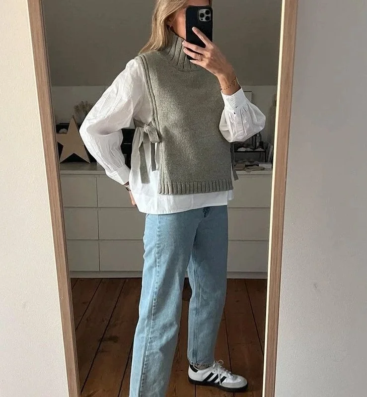 Pull sans manche - Gris - TU - 140€