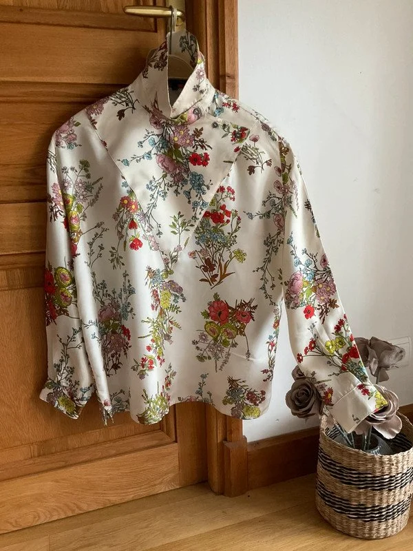 Blouse - Fleurie Ecrue - TS - 135€