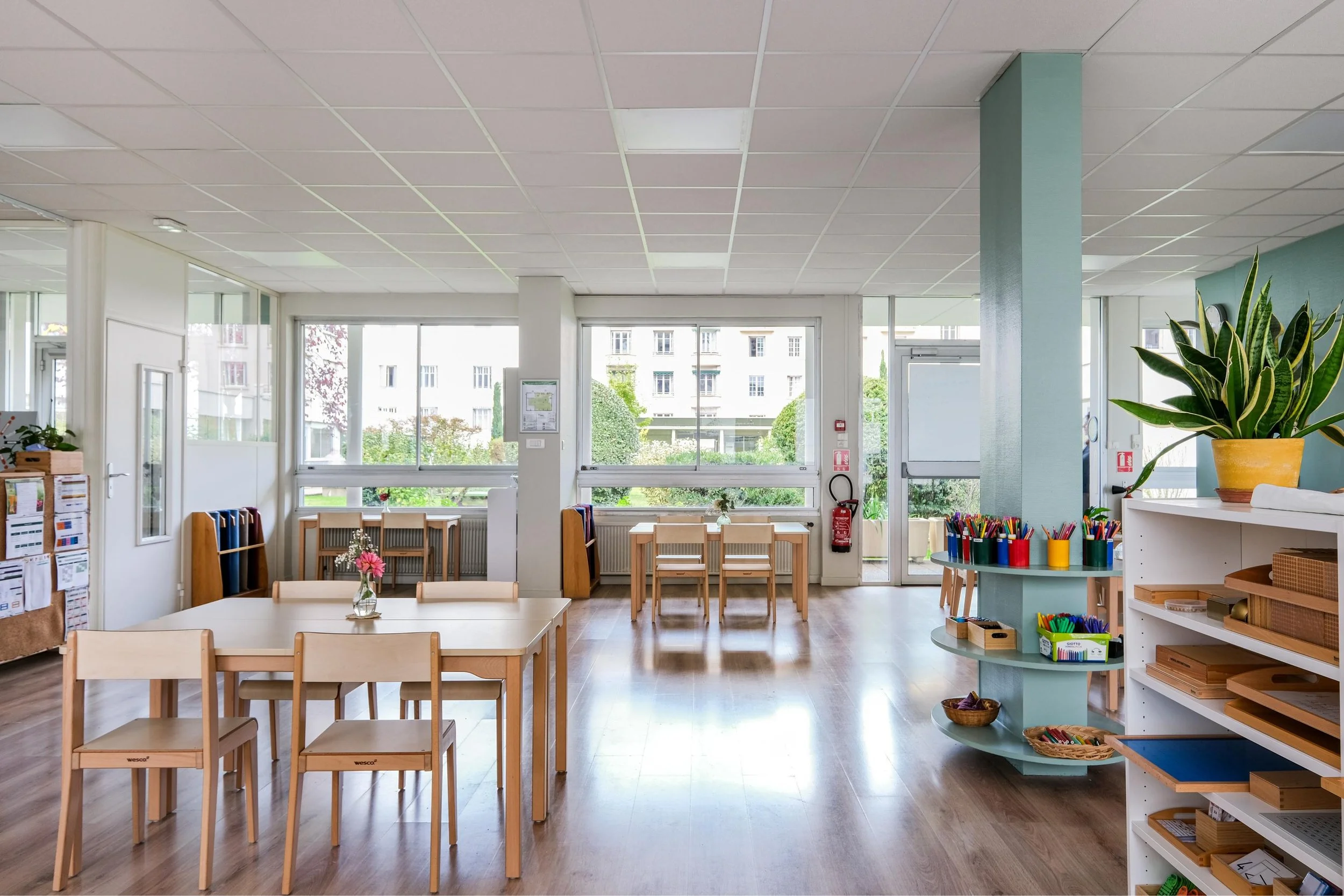 Salle de classe Montessori