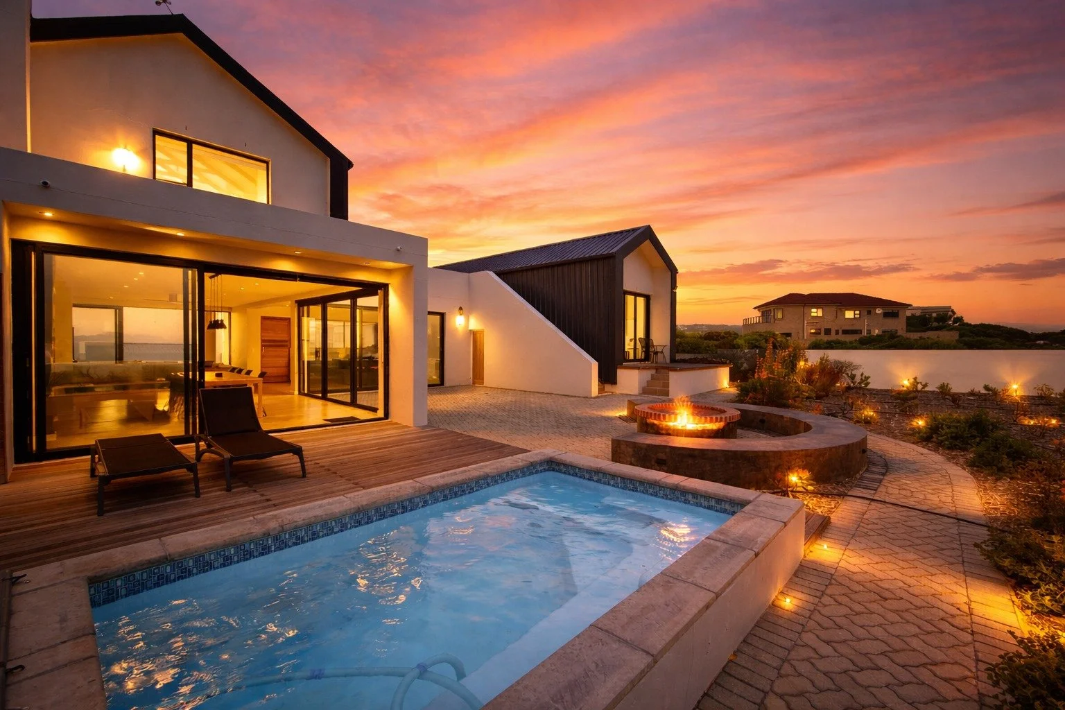 We are very excited to introduce you to our latest listing - Kalaya Ridge Villa in Struisbaai.

This stunning Villa in Struisbaai offers  four-bedrooms, three bathrooms with a swimming pool, sun terrace, and lush fynbos garden views. 

Outdoor Amenit