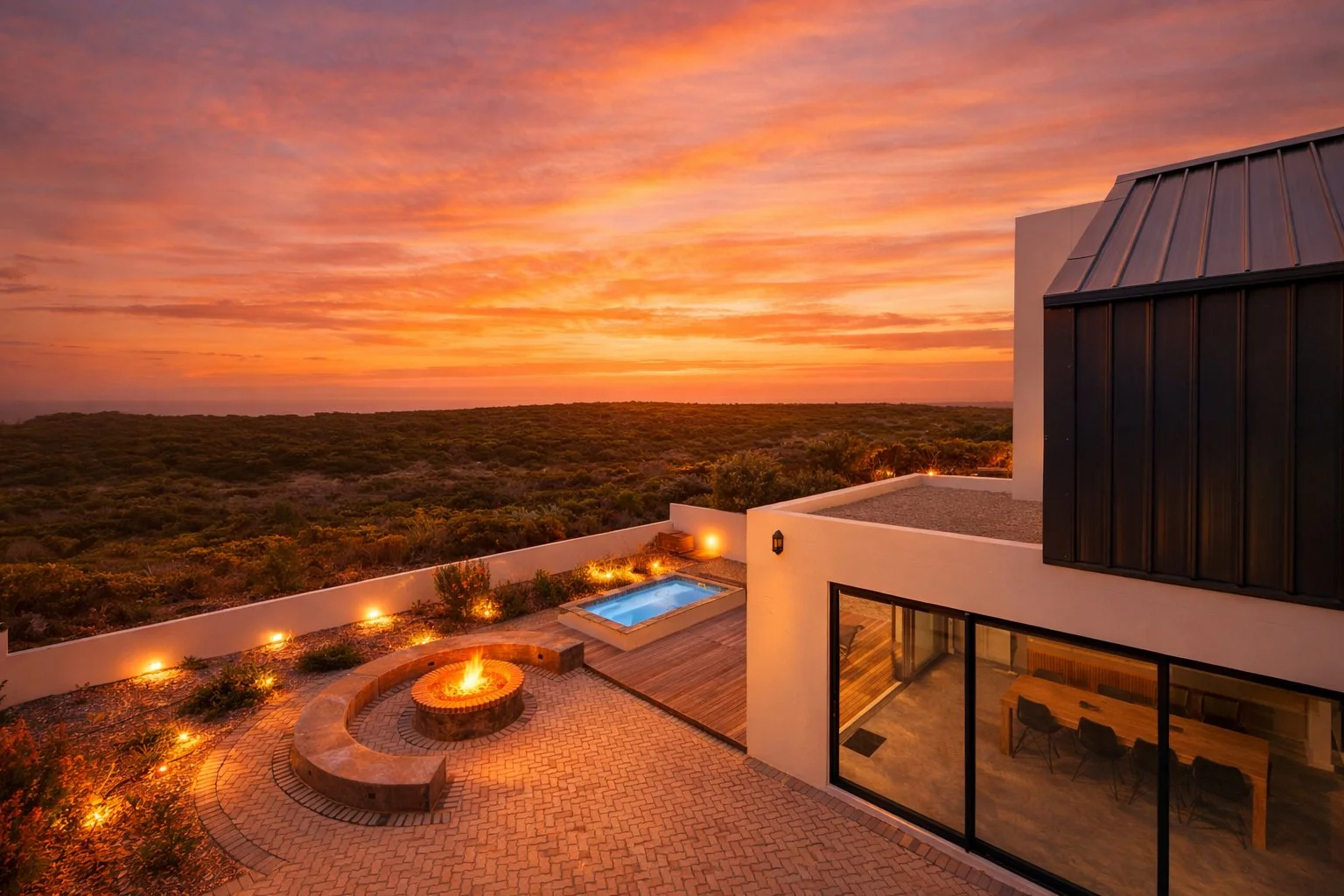 Kalaya Ridge Villa &mdash; Luxury 8 Sleeper with Ocean &amp; Fynbos Views, plus Splash Pool in Struisbaai close to the Southernmost Tip of Africa. Starting at R6500 a night.

Perfect for families, couples travelling together, or small groups of frien