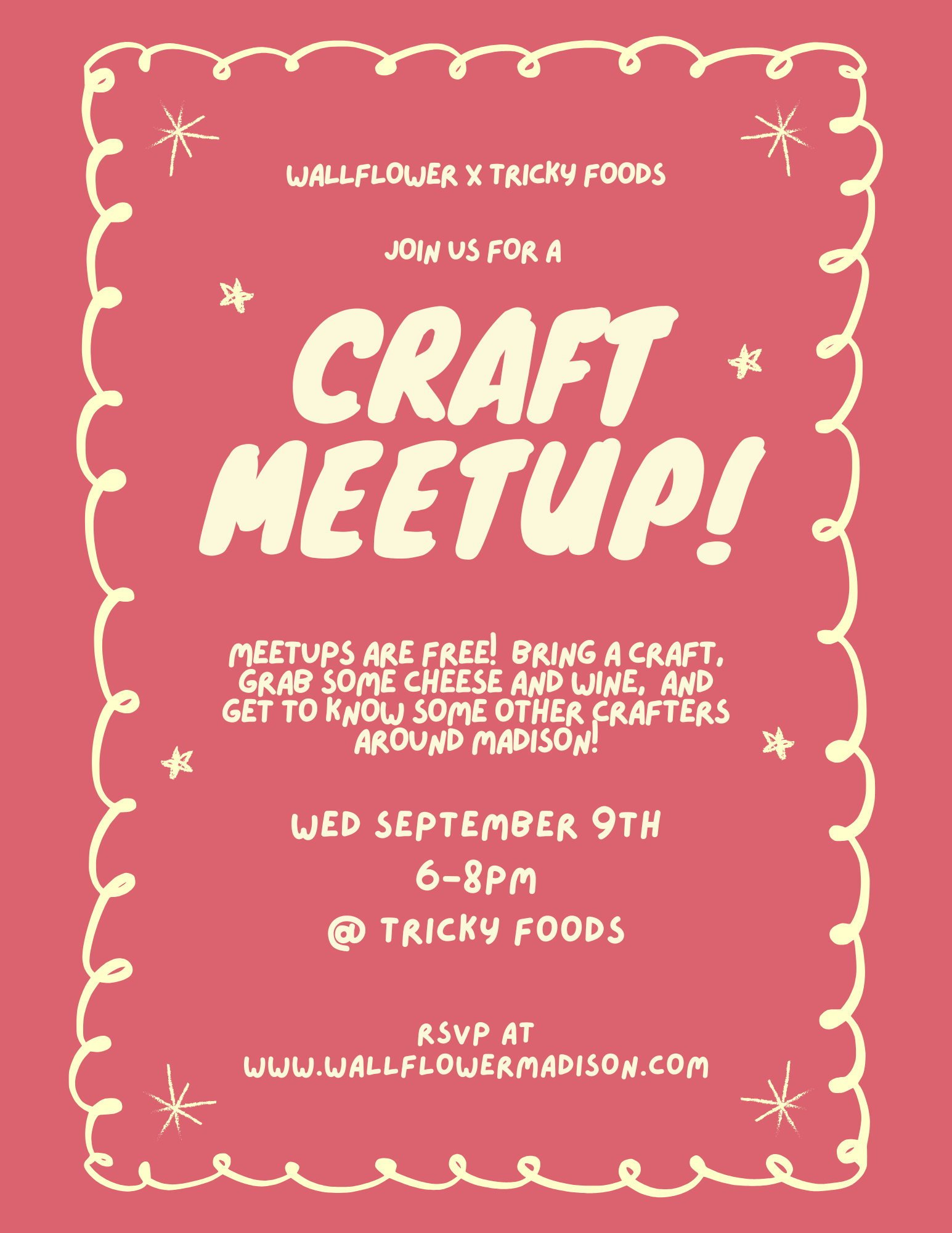 Craft Meetup (September 9th, 6-8pm)
