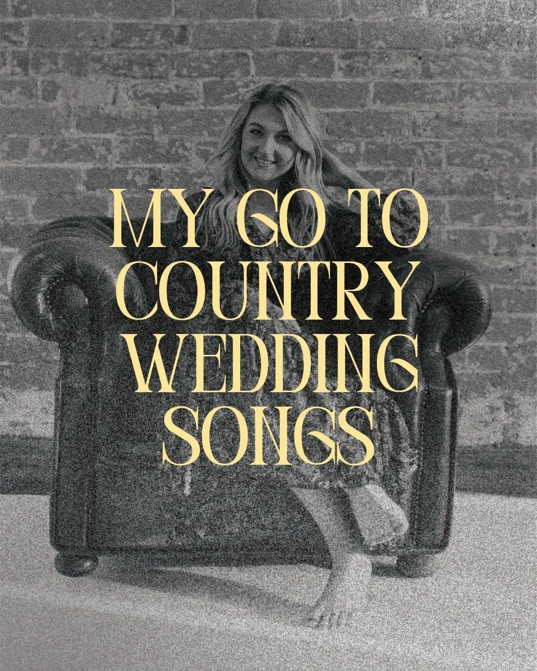 My Go To Country Wedding Songs! 🤠✨

Country-inspired wedding songs are becoming more popular than ever and I&rsquo;m here for it! 🙌🏻

These are the kind of songs that have guests reaching for the tissues during the ceremony, singing along at the d