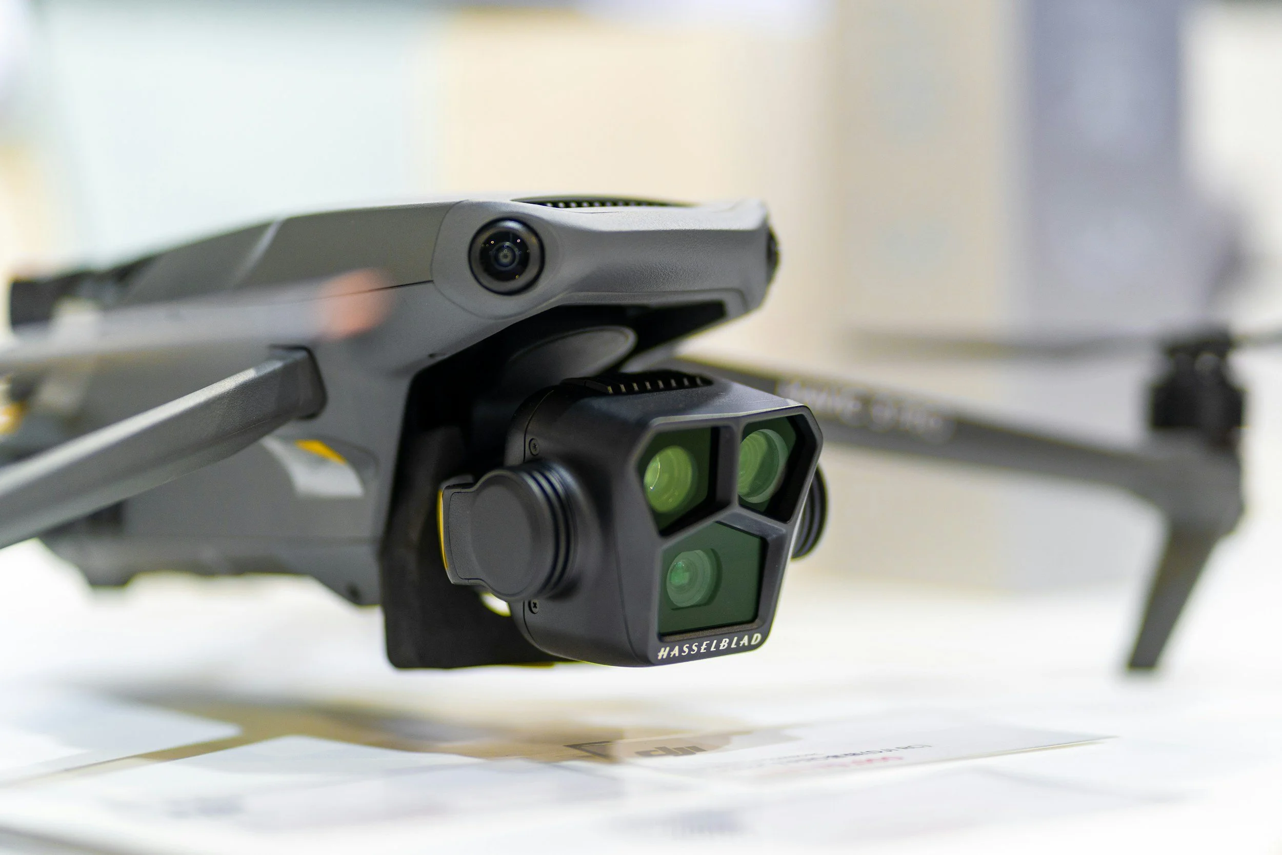 Close-up of a drone camera, showcasing aerial filming and video production services in Croatia with ViEdo.