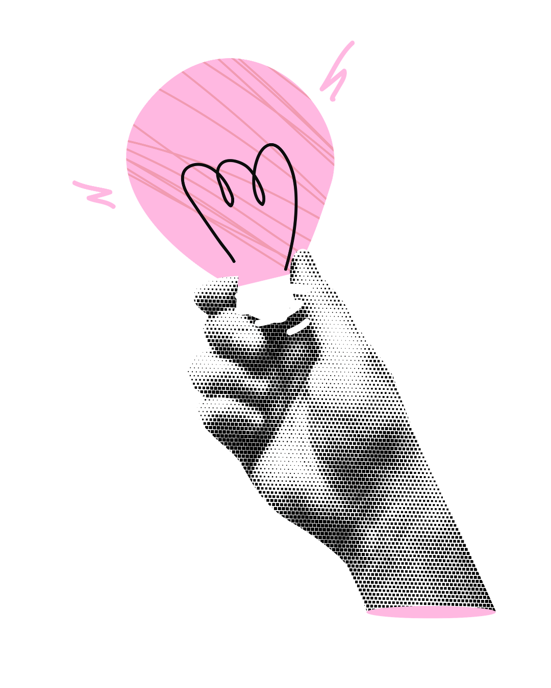 A cartoon illustration of a smiling brain character with arms and legs holding a lit lightbulb, against an orange background.