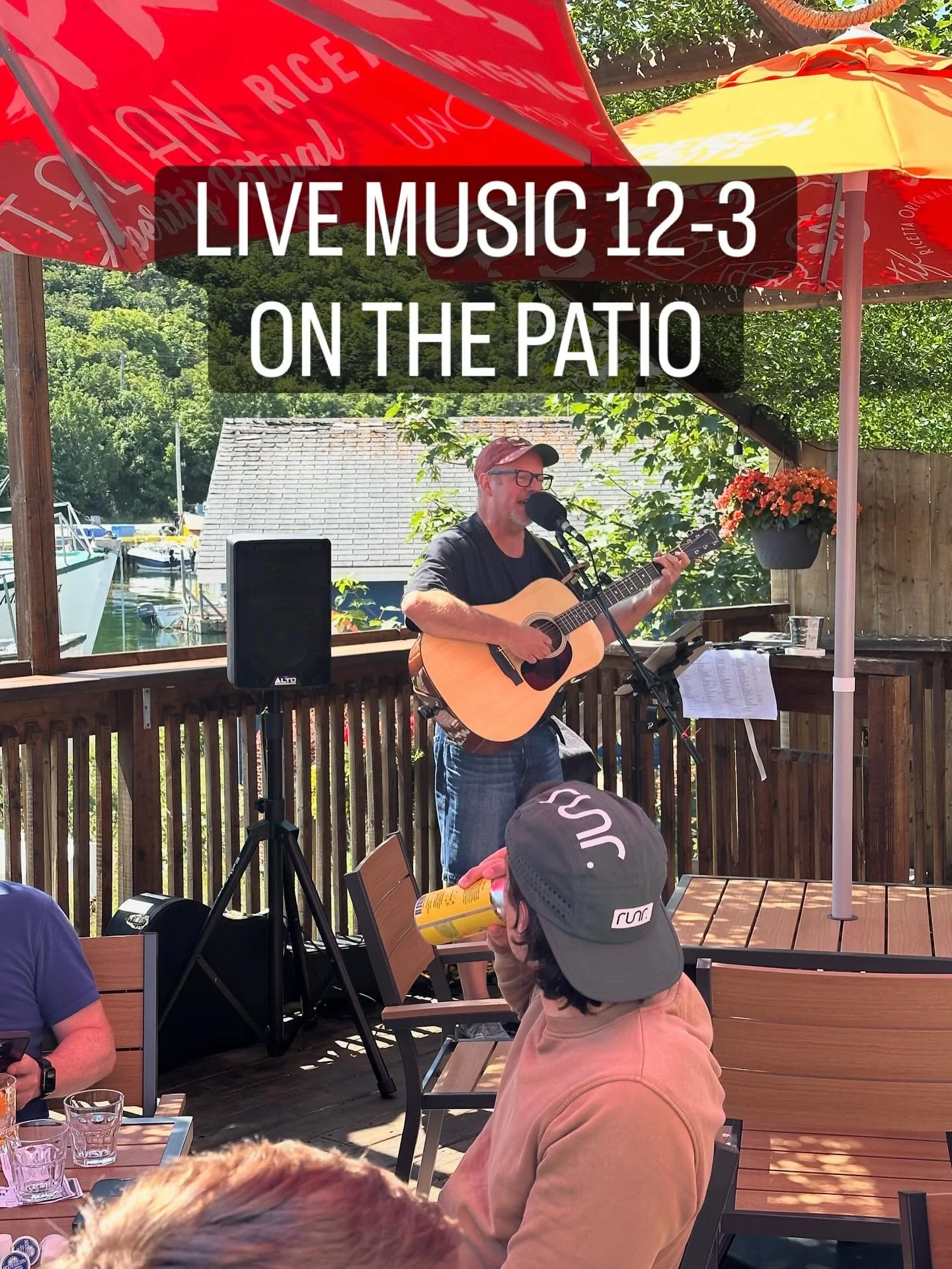 Live music 12-3. Open 11-8.