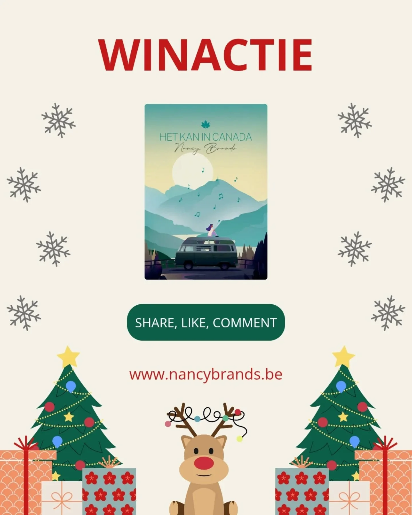 🎄🎁🎄 WINACTIE gesloten 🎄🎁🎄

De gezelligste maand van het jaar staat weer voor de deur. Denk aan de geur van kerstbomen, fonkelende lichtjes, heerlijk eten en natuurlijk&hellip; cadeautjes onder de boom. En aan dat laatste draag ik graag mijn ste