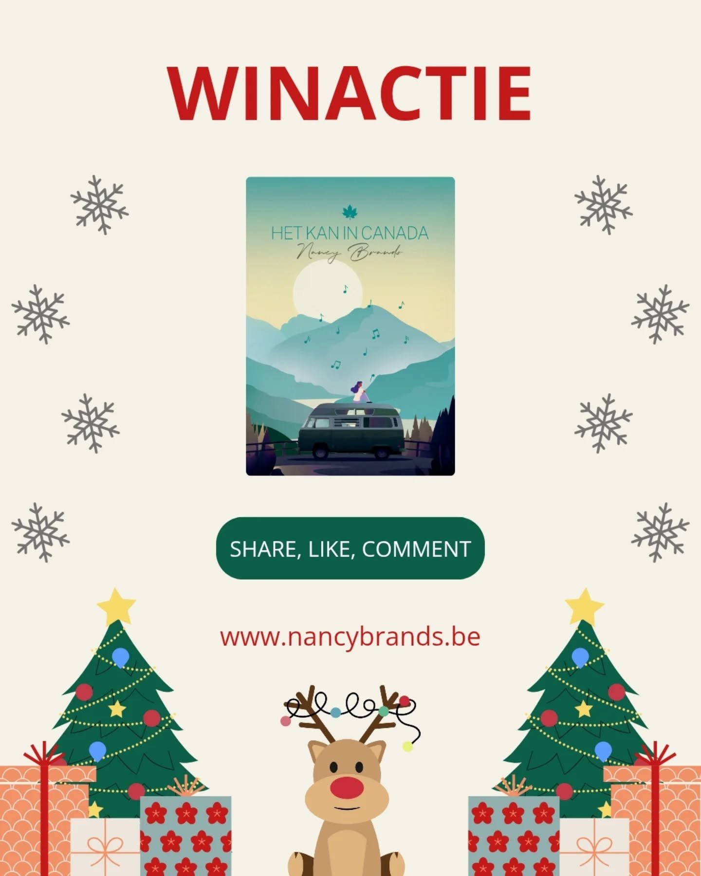 🎄🎁🎄 WINACTIE gesloten 🎄🎁🎄

De gezelligste maand van het jaar staat weer voor de deur. Denk aan de geur van kerstbomen, fonkelende lichtjes, heerlijk eten en natuurlijk&hellip; cadeautjes onder de boom. En aan dat laatste draag ik graag mijn ste