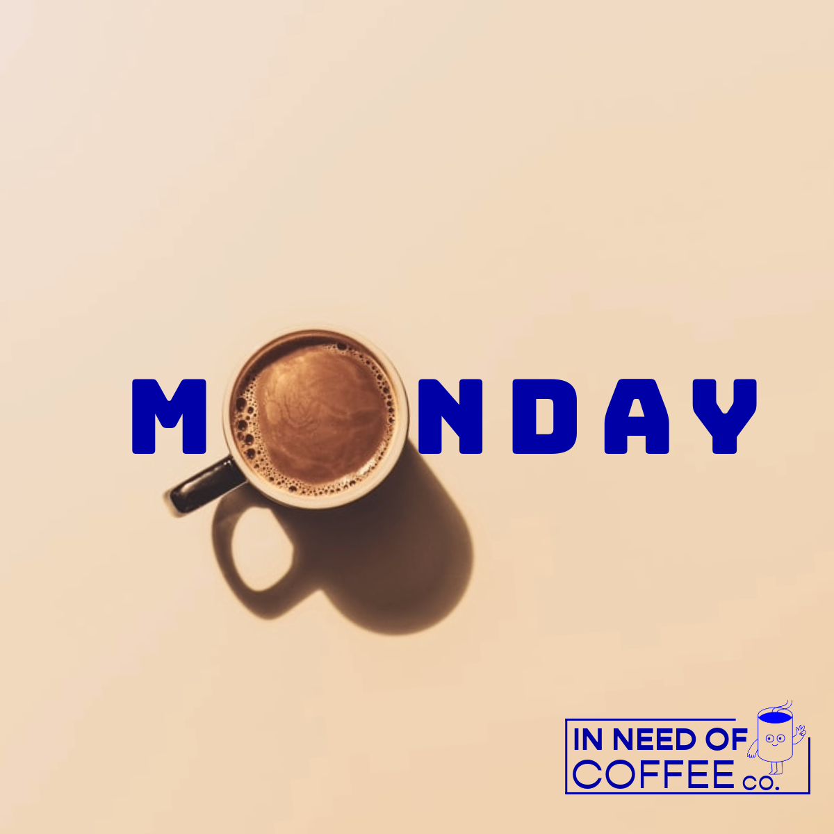 Portfolio image of a coffee cup with text