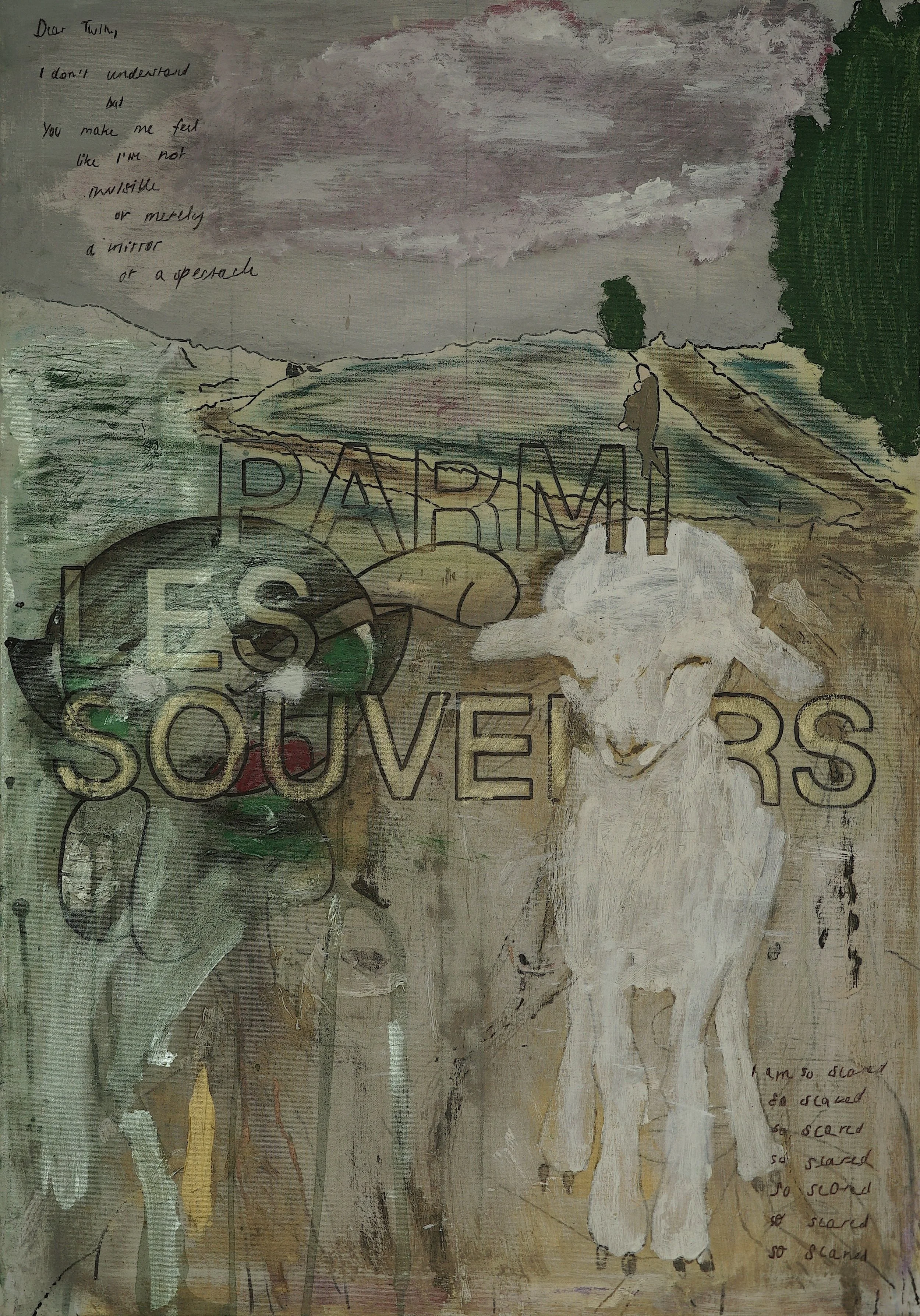 'Untitled 16' (2026) 70x100cm, mixed media on canvas