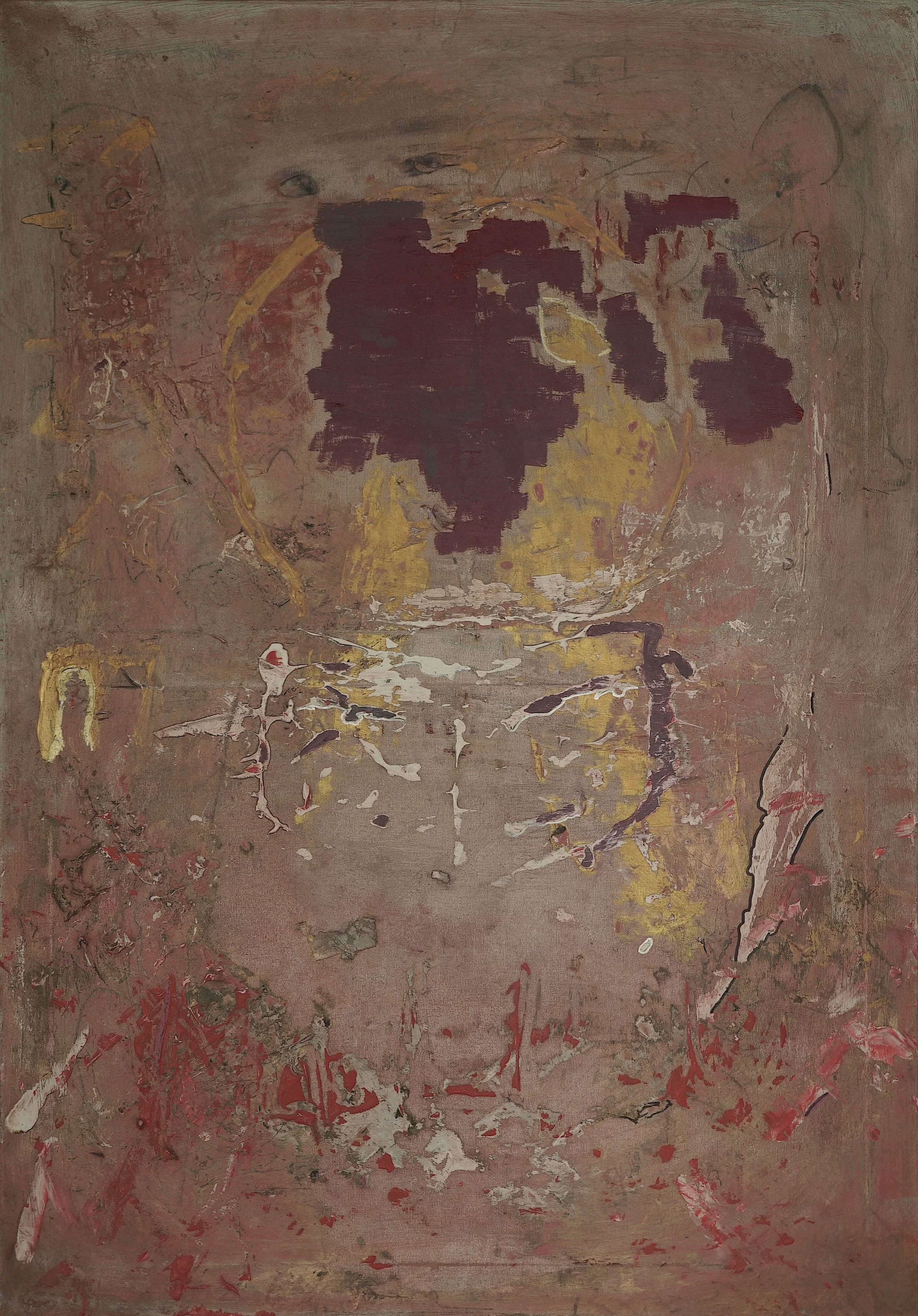 'Abstract HCE' (2026) 70x100cm, mixed media on canvas