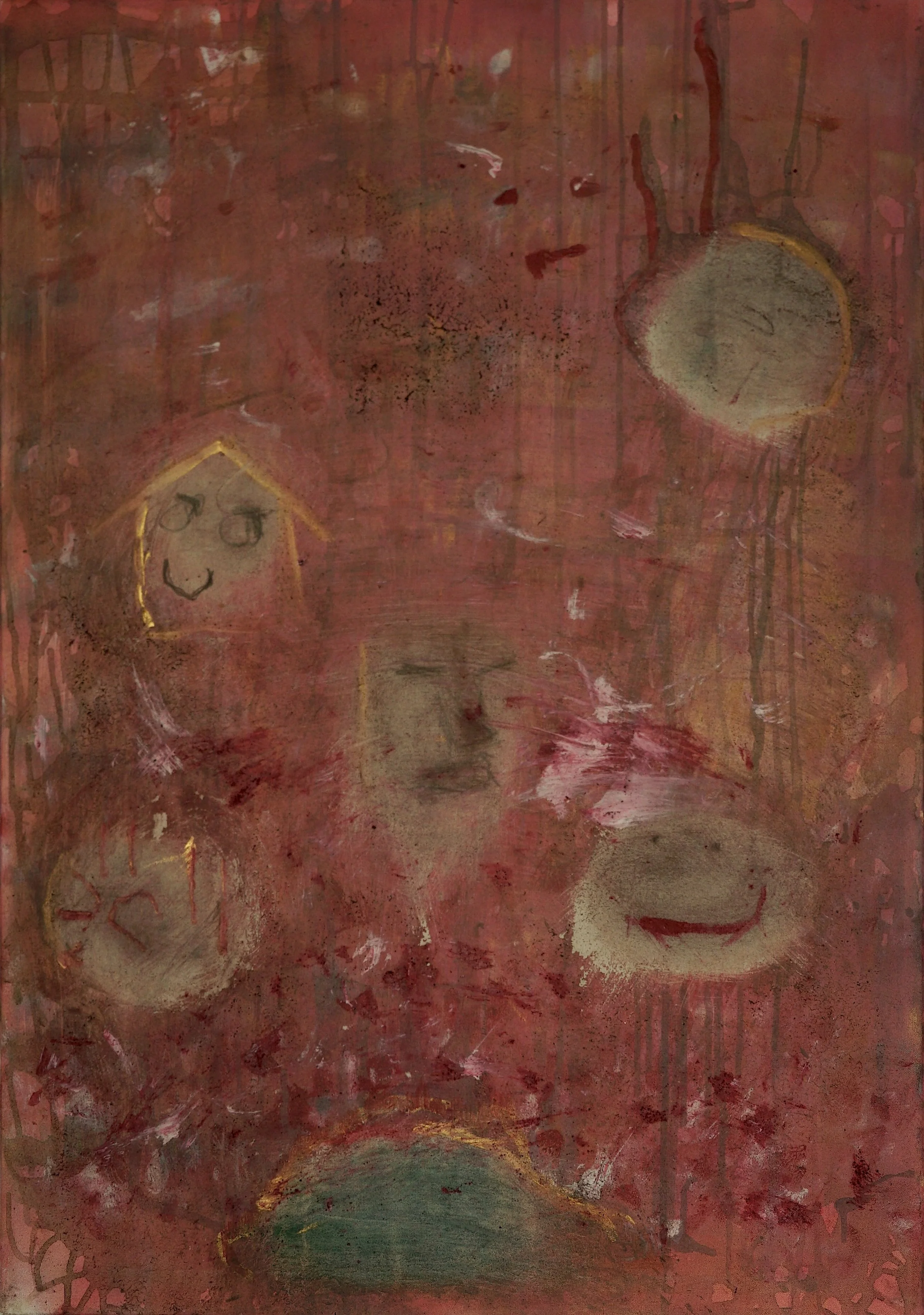 'Untitled 11' (2025) 70x100cm, mixed media on canvas