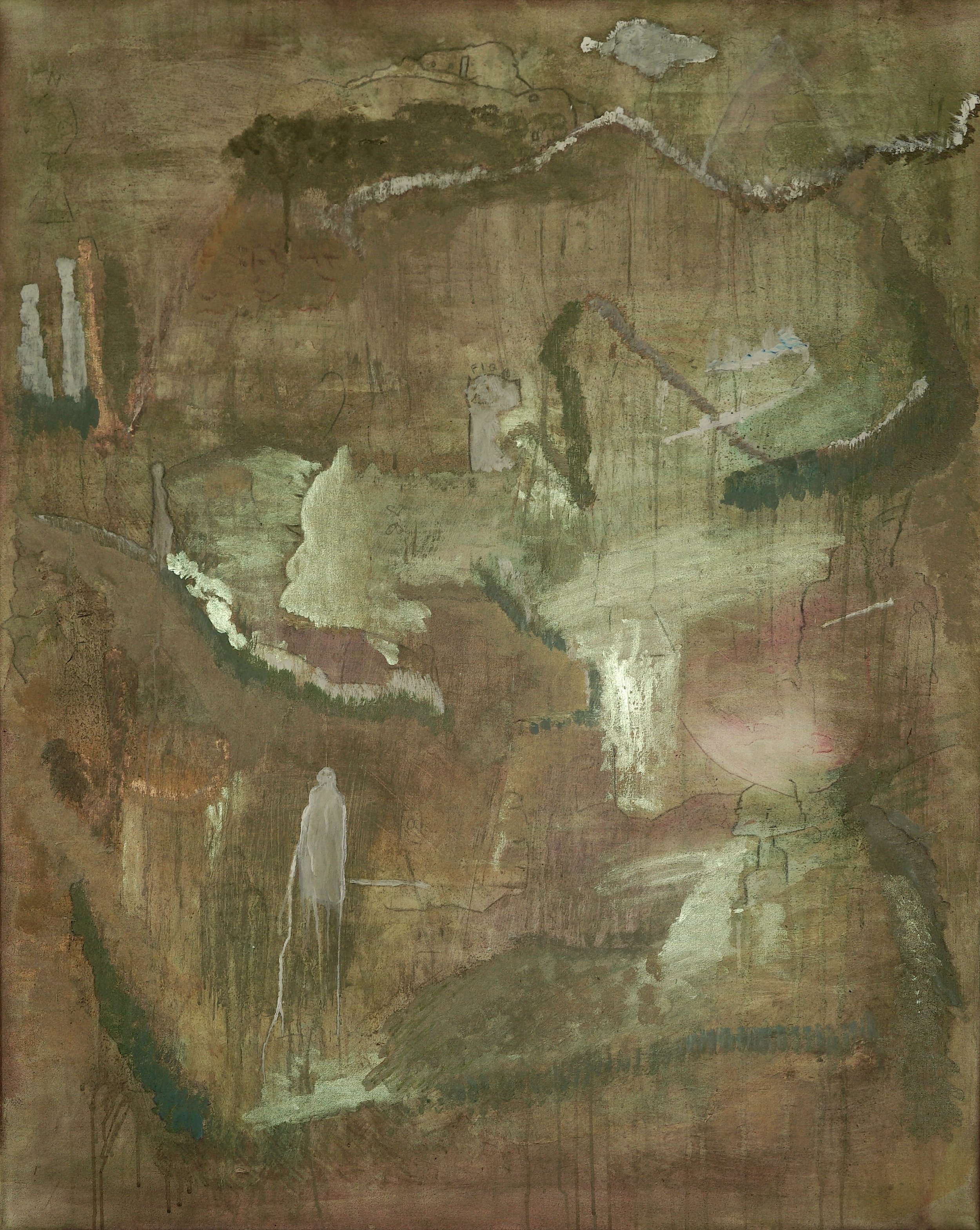 'Untitled 19' (2026) 80x100cm, mixed media on canvas