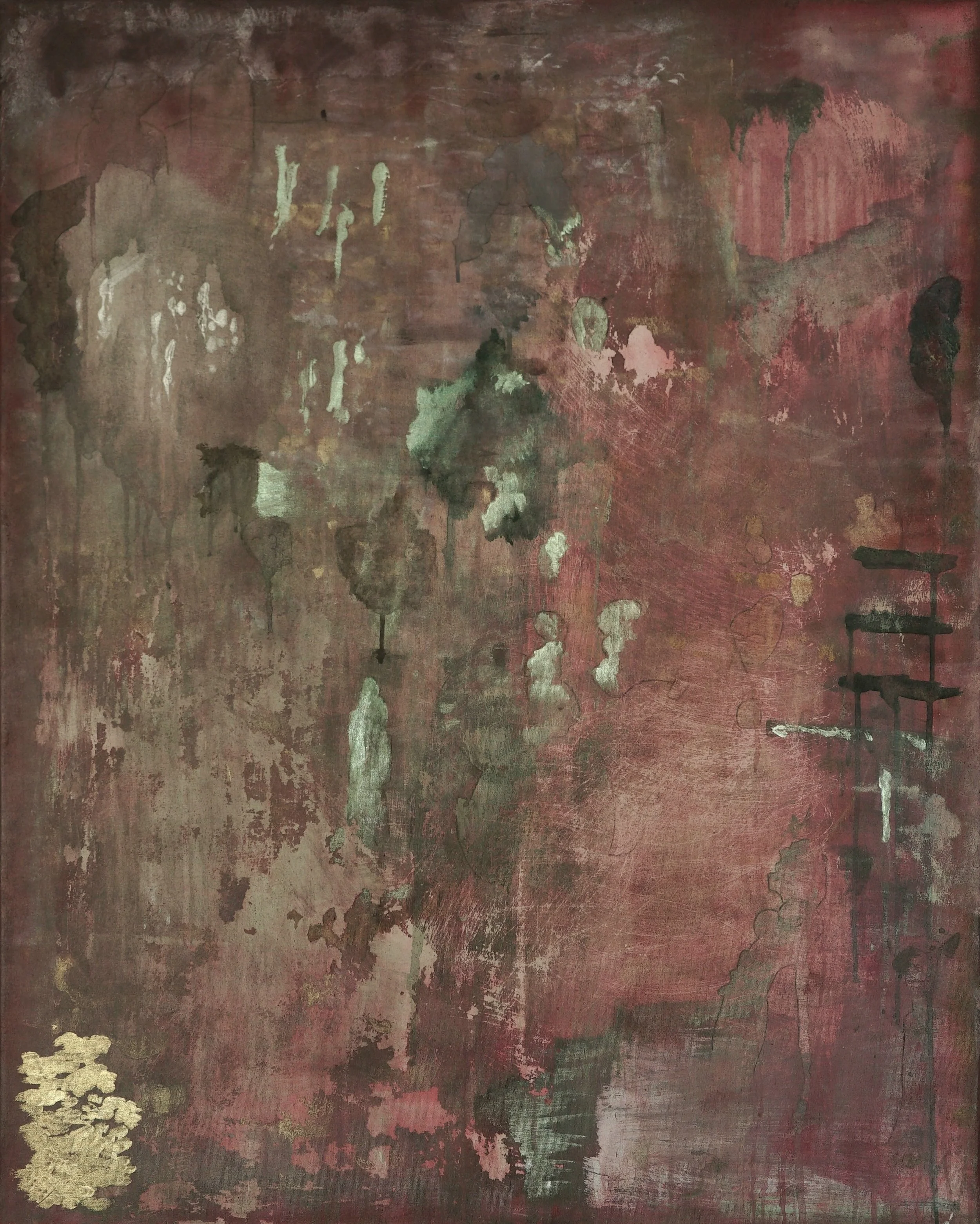 'Untitled 20' (2026) 80x100cm, mixed media on canvas