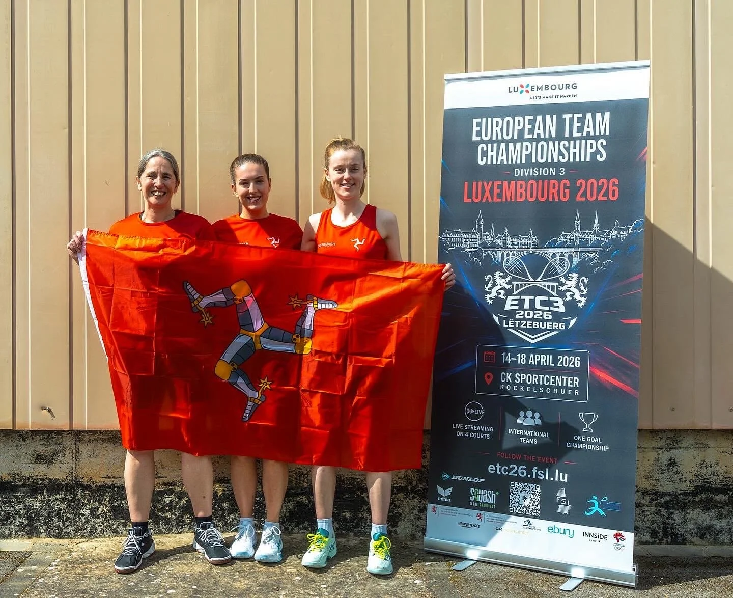 Isle of Man Women’s Squash Team compete at European Championships in Luxembourg