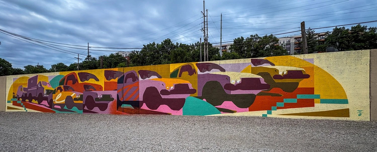 Exterior mural at Kansas City Masterpiece 2026