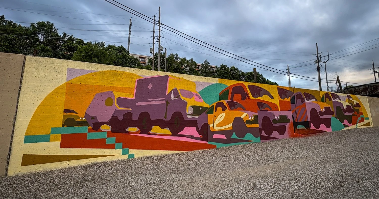 Exterior mural at Kansas City Masterpiece 2026