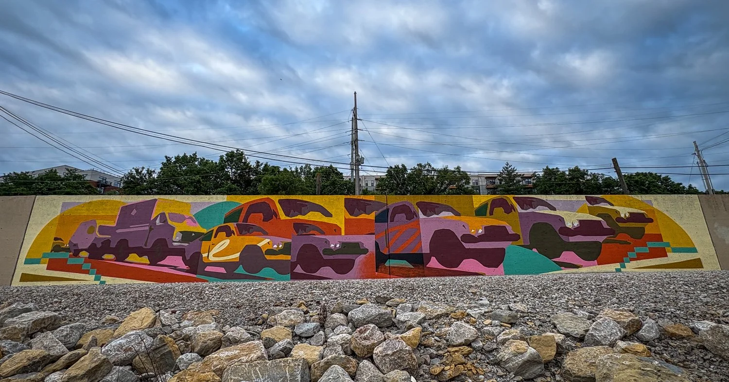 Exterior mural at Kansas City Masterpiece 2026