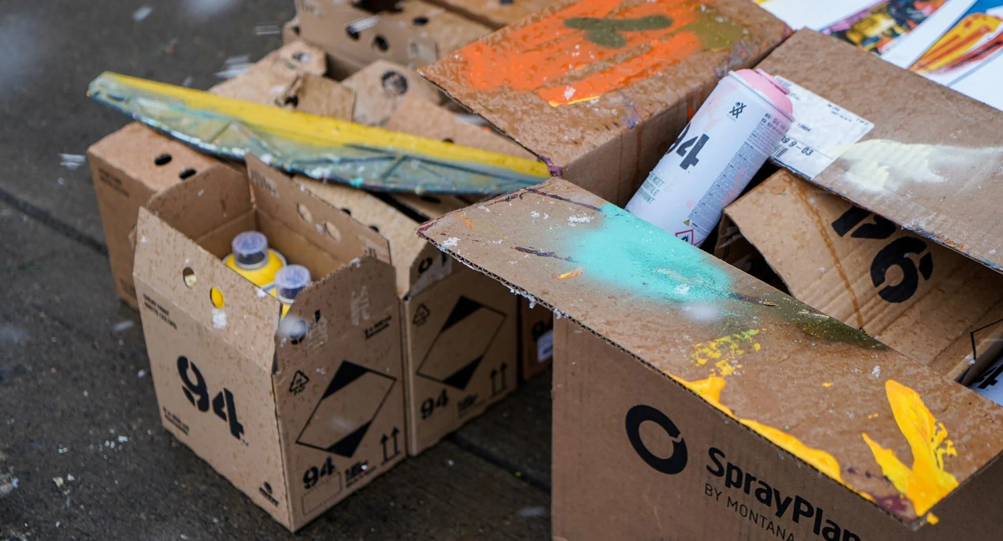 Binghamton, NY exterior mural progress