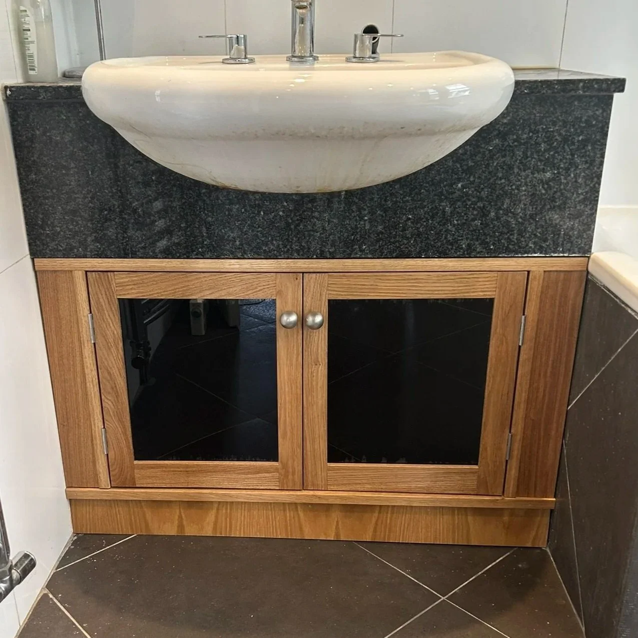 New doors to undersink bathrrom cabinet