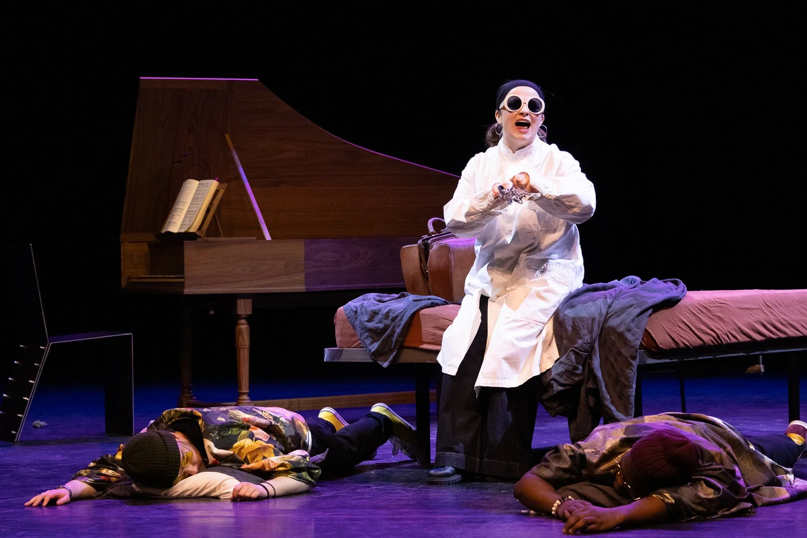 Despina, disguised as the Doctor