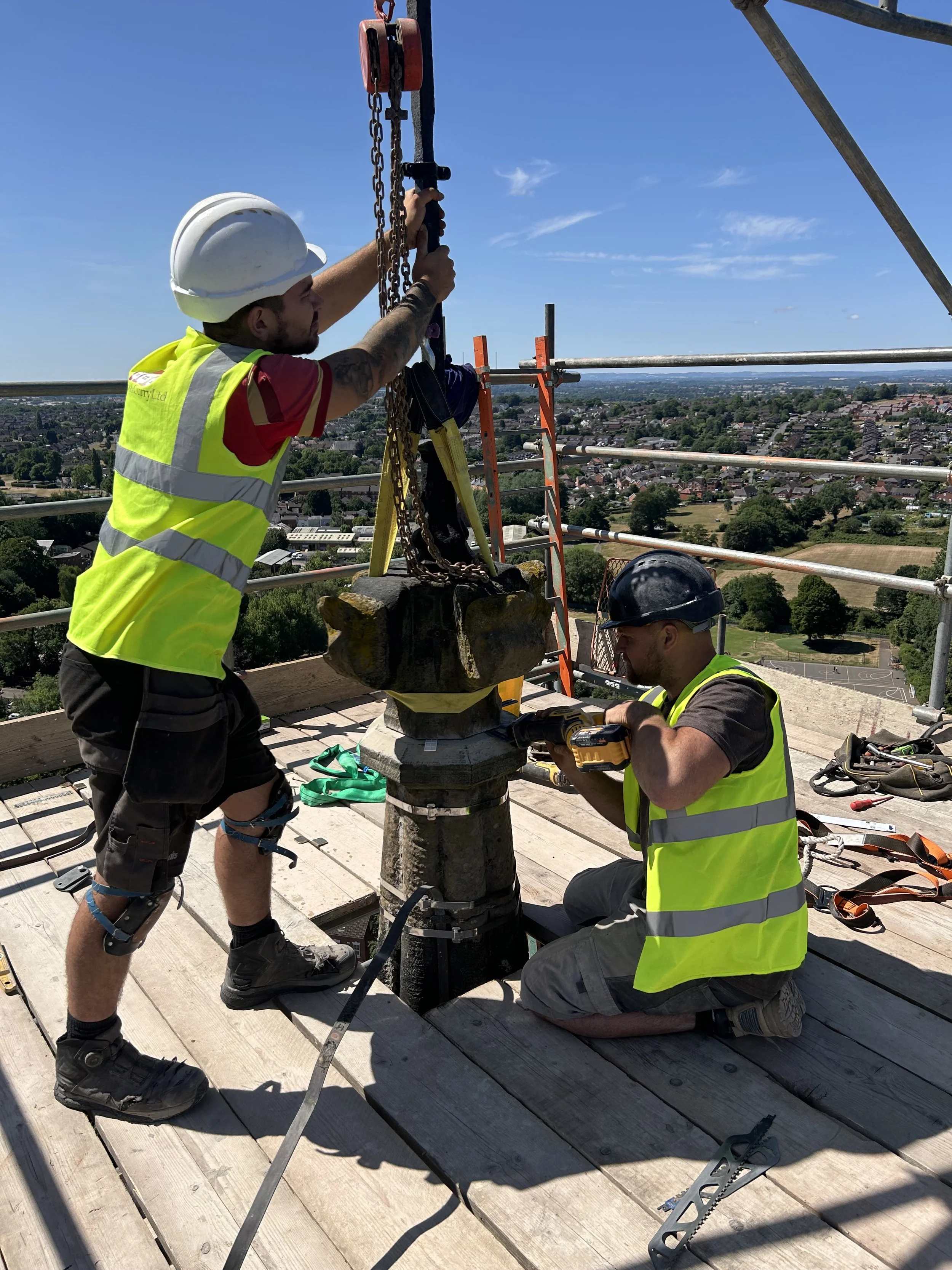 St John's Church Spire Open Day and Work Progress