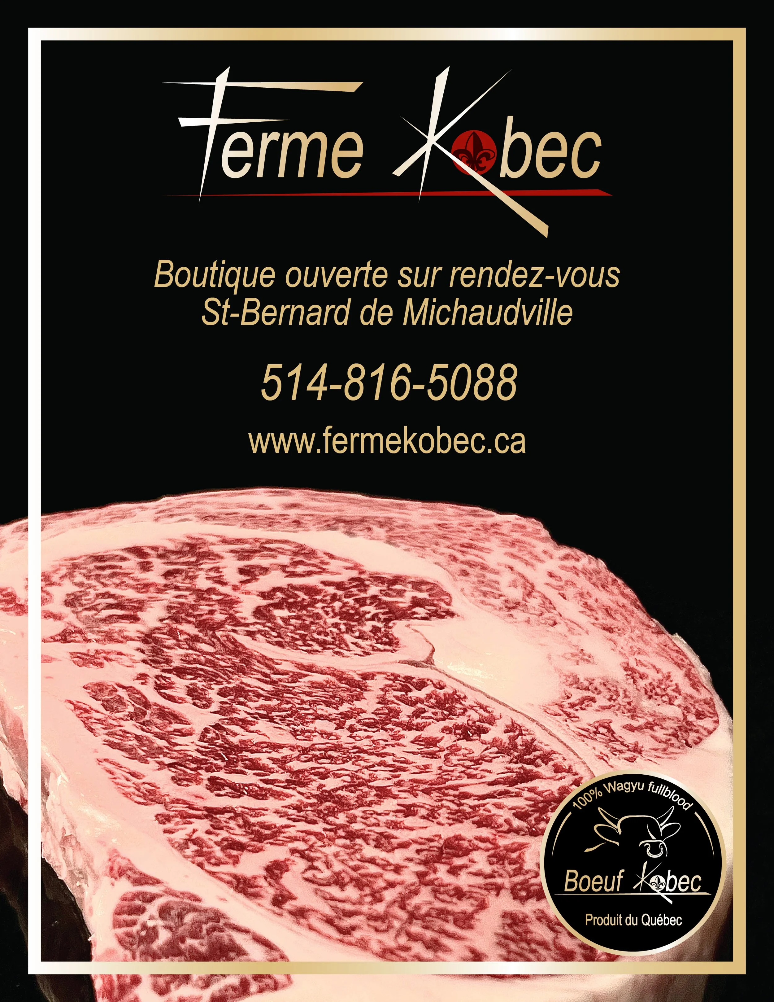 Boutique ouverte sur rendez-vous à la ferme, contact et site internet