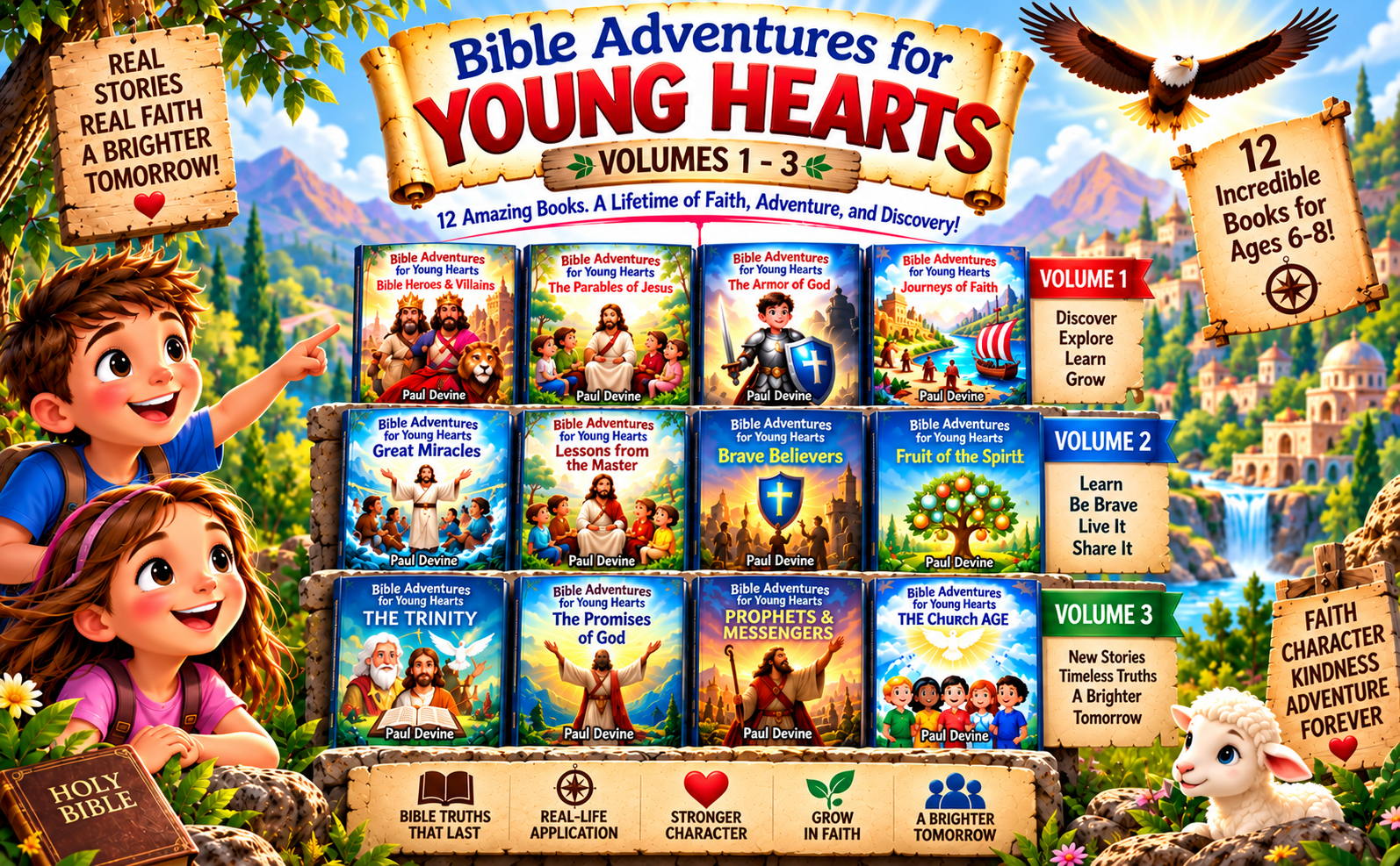 Young Hearts (Ages 6-8) 12 Books