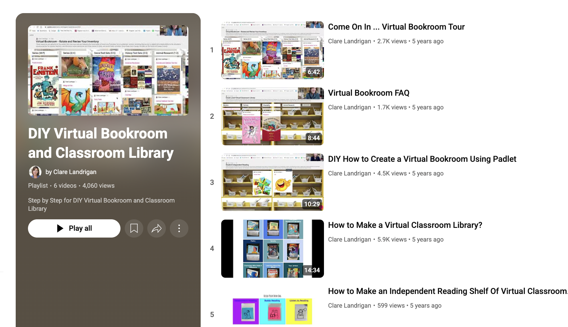 Creating a Virtual Classroom Library, p.52