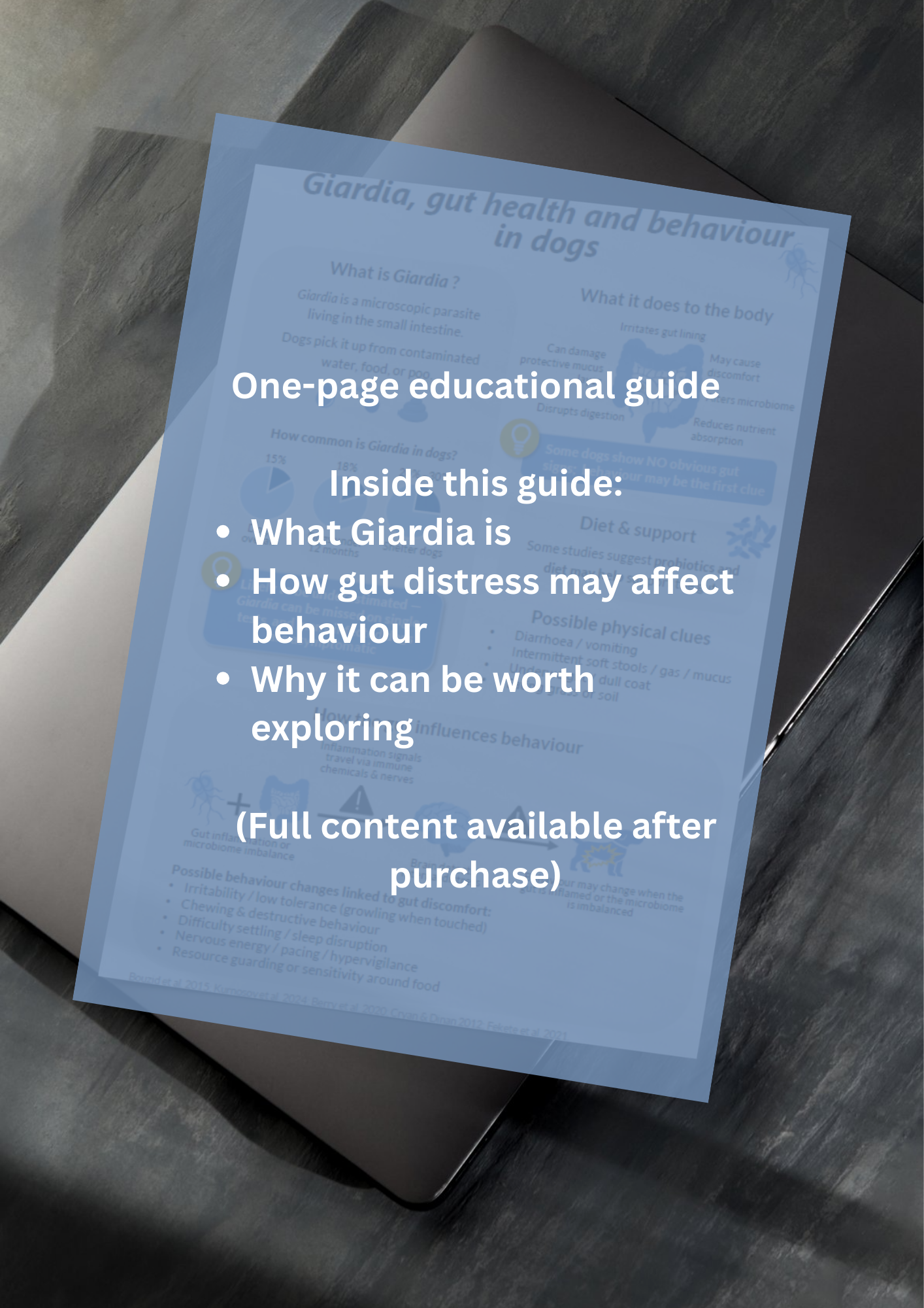 Giardia, gut health and behaviour in dogs