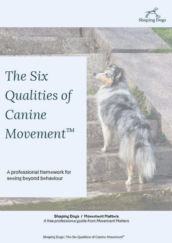 Download the free Six Qualities of Canine Movement guide