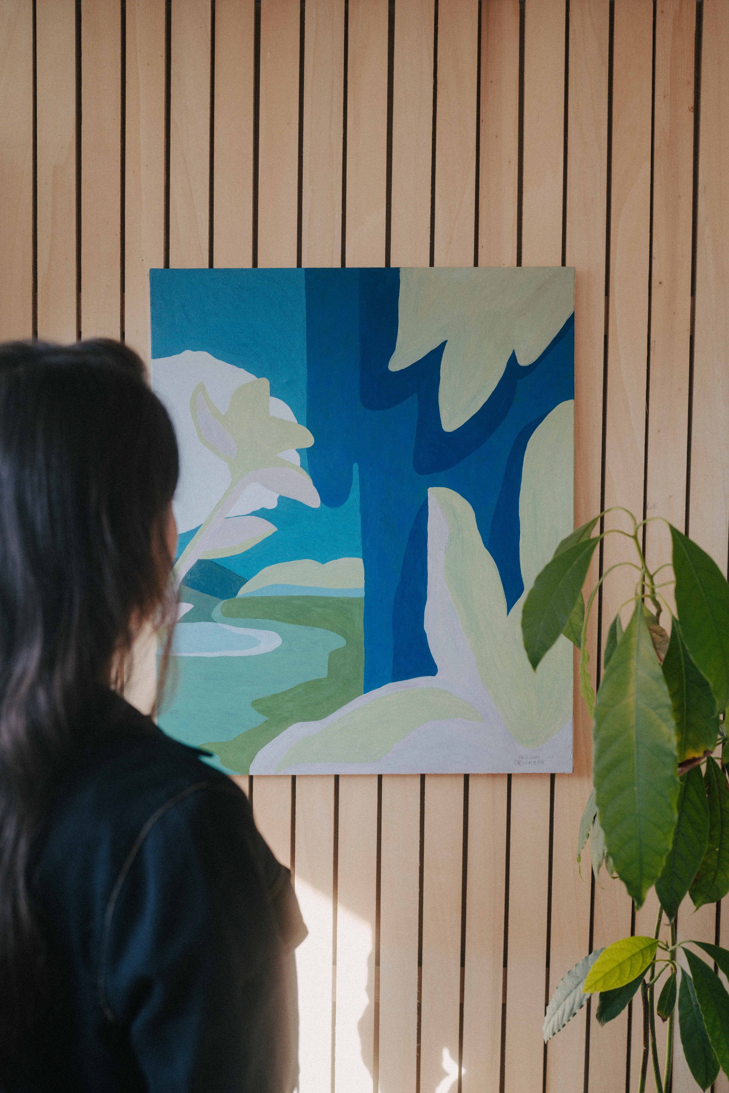 SANS NOM - Acrylique 40 x 70 cm - Série Le Printemps (2021) © Justine Robineau